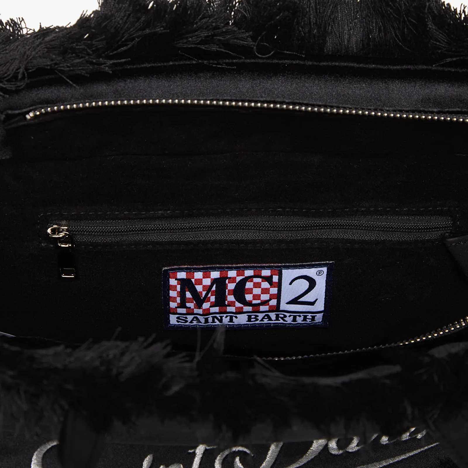 Torbice MC2 Saint Barth Colette Velvet N Bag Black