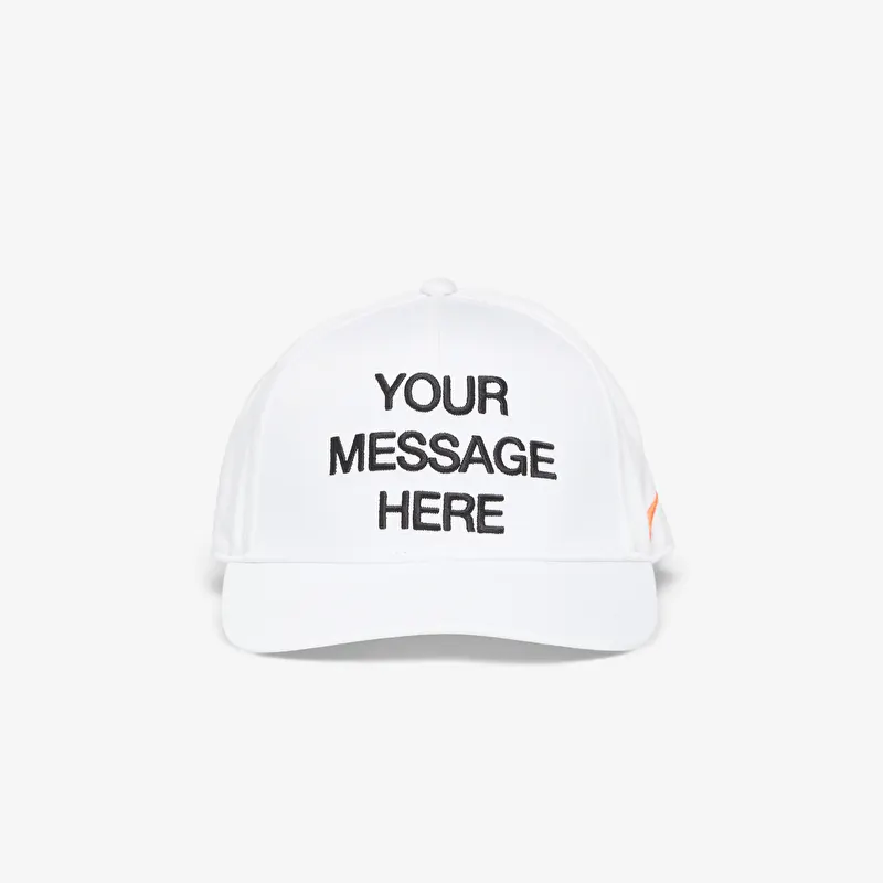 Czapka Nike Rise Structured A-Frame Cap White/ Black/ Safety Orange