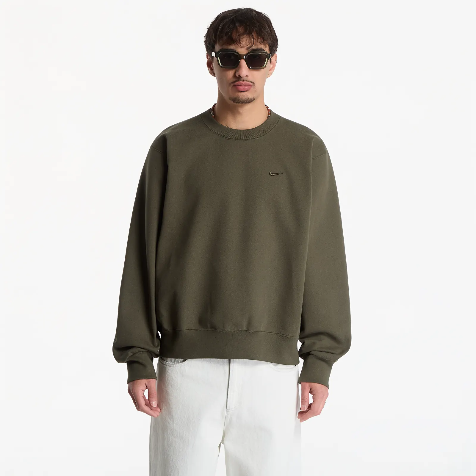 Herren-Sweatshirts Nike Energy Fleece Crew-Neck Sweatshirt Cargo Khaki