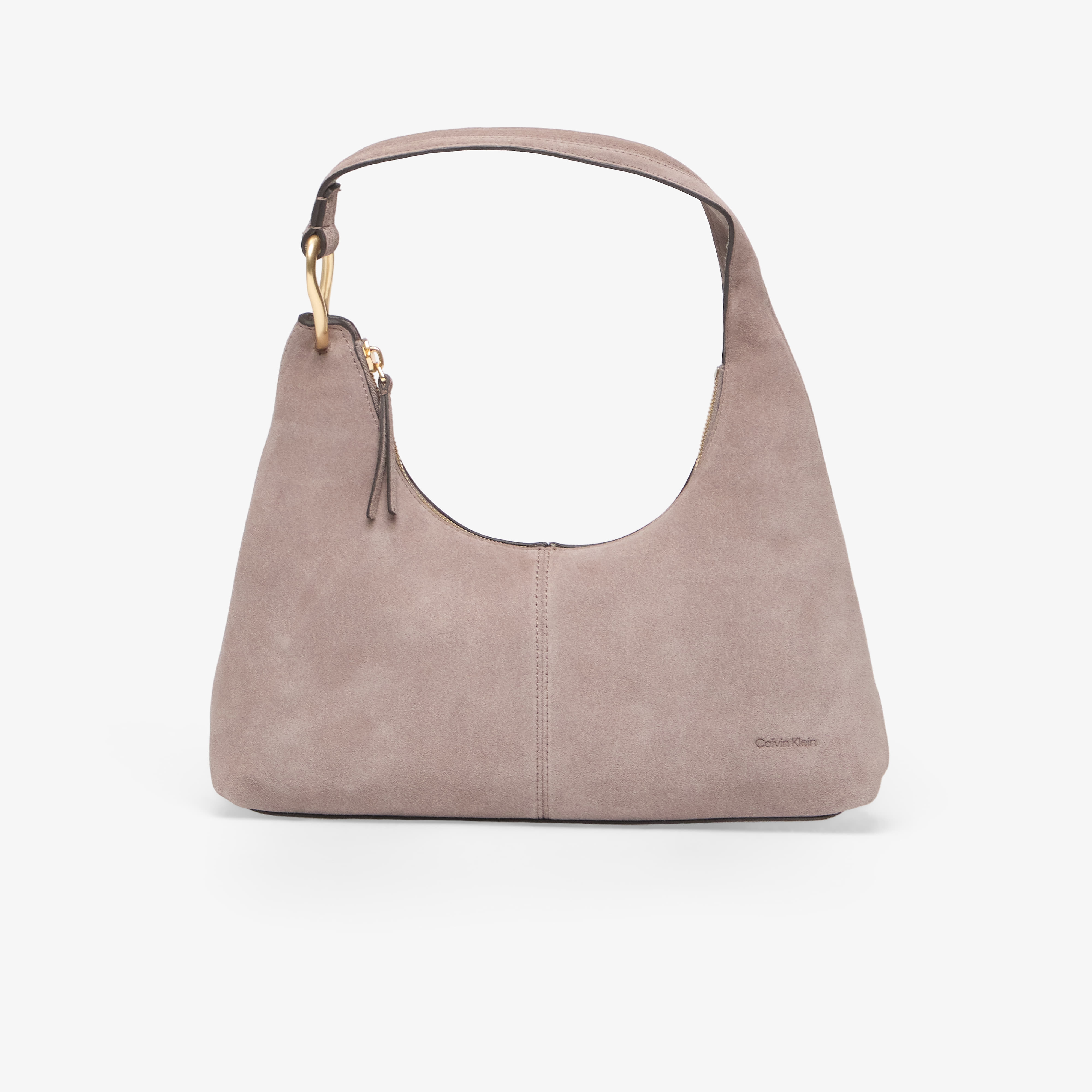 Calvin Klein Slouchy Suede Should Brown Universal