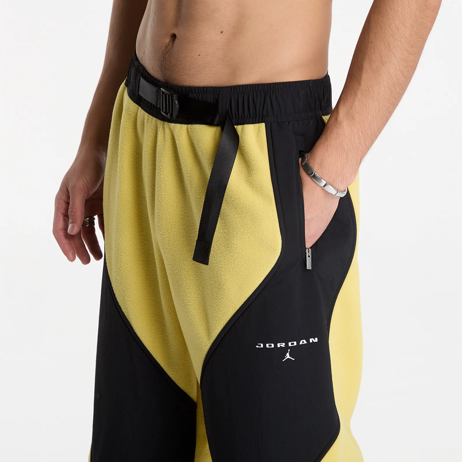 Мужские штаны Jordan Flight Mountainside Fleece Pants Celery/ Black/ White