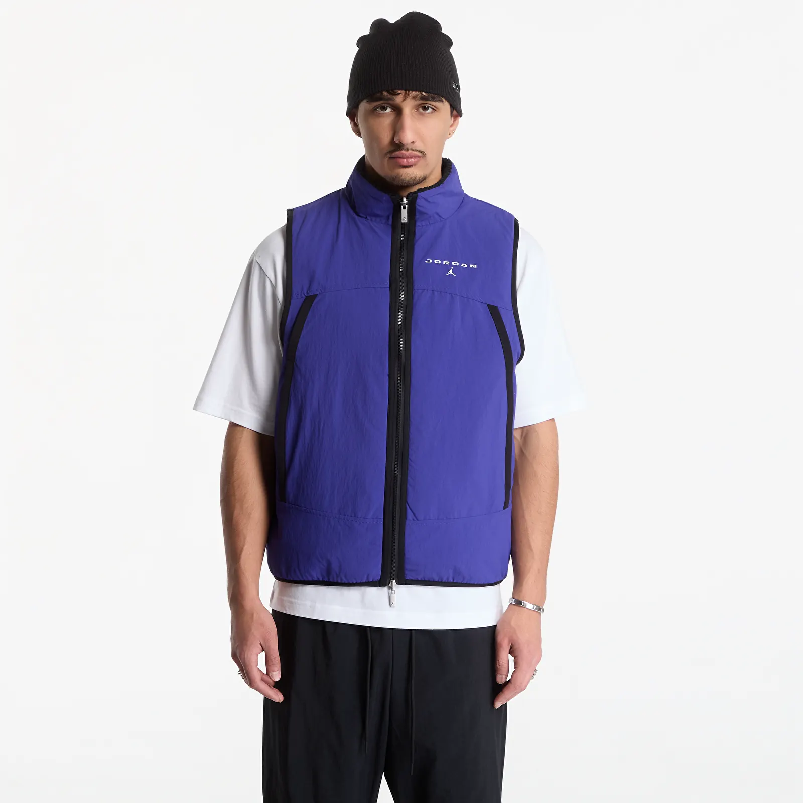 Moški jopiči Jordan Flight Mountainside Vest Black/ Light Concord/ White