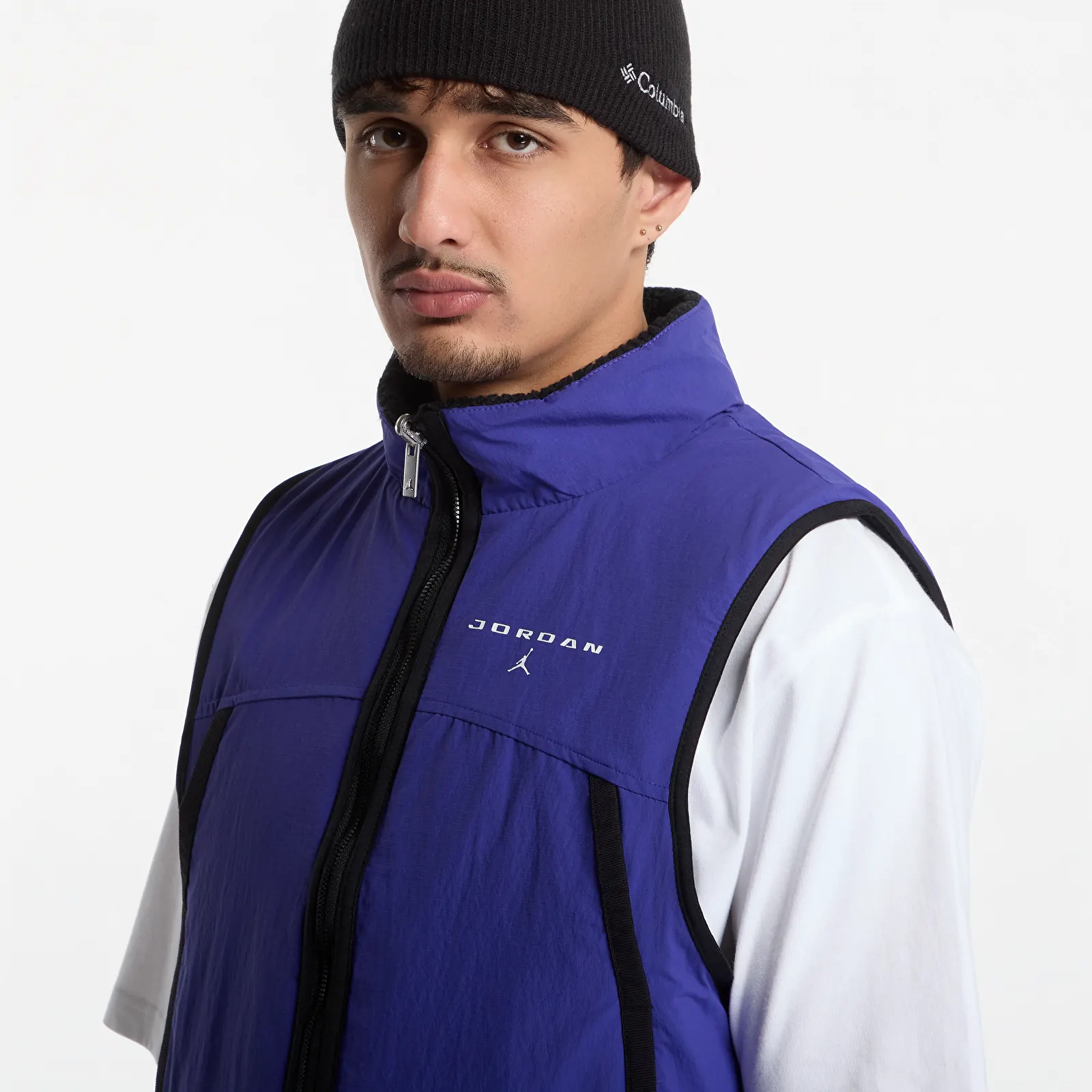 Moški jopiči Jordan Flight Mountainside Vest Black/ Light Concord/ White
