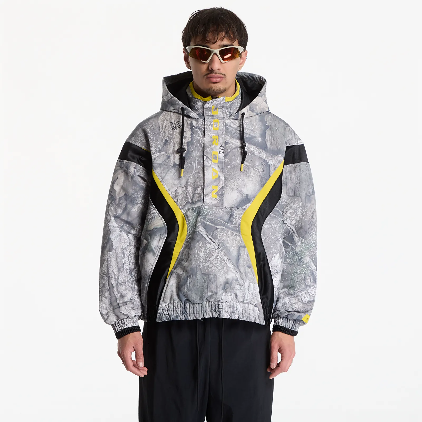 Vīriešu jakas Jordan Brooklyn Realtree Jacket White/ Black/ Bright Citron