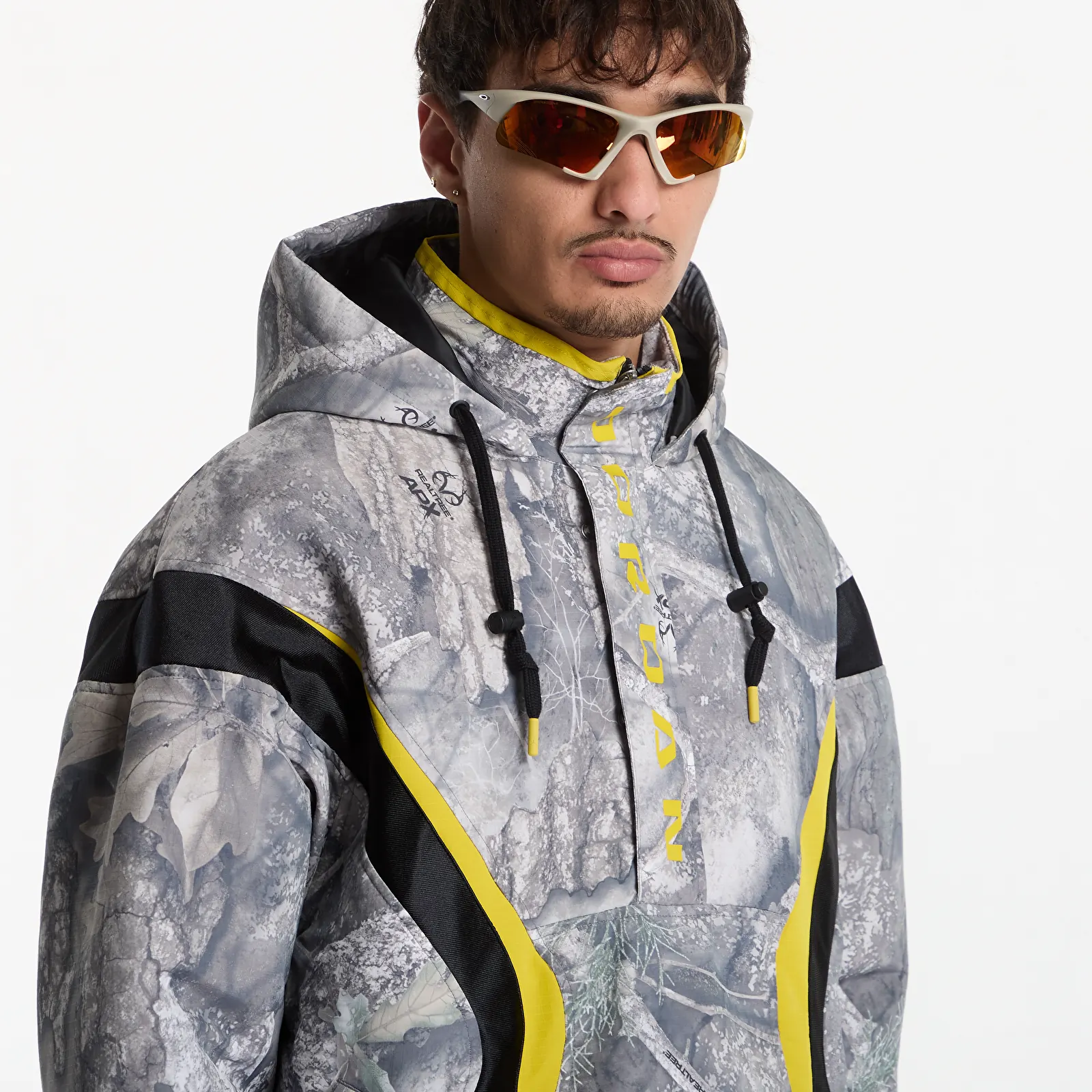 Vīriešu jakas Jordan Brooklyn Realtree Jacket White/ Black/ Bright Citron