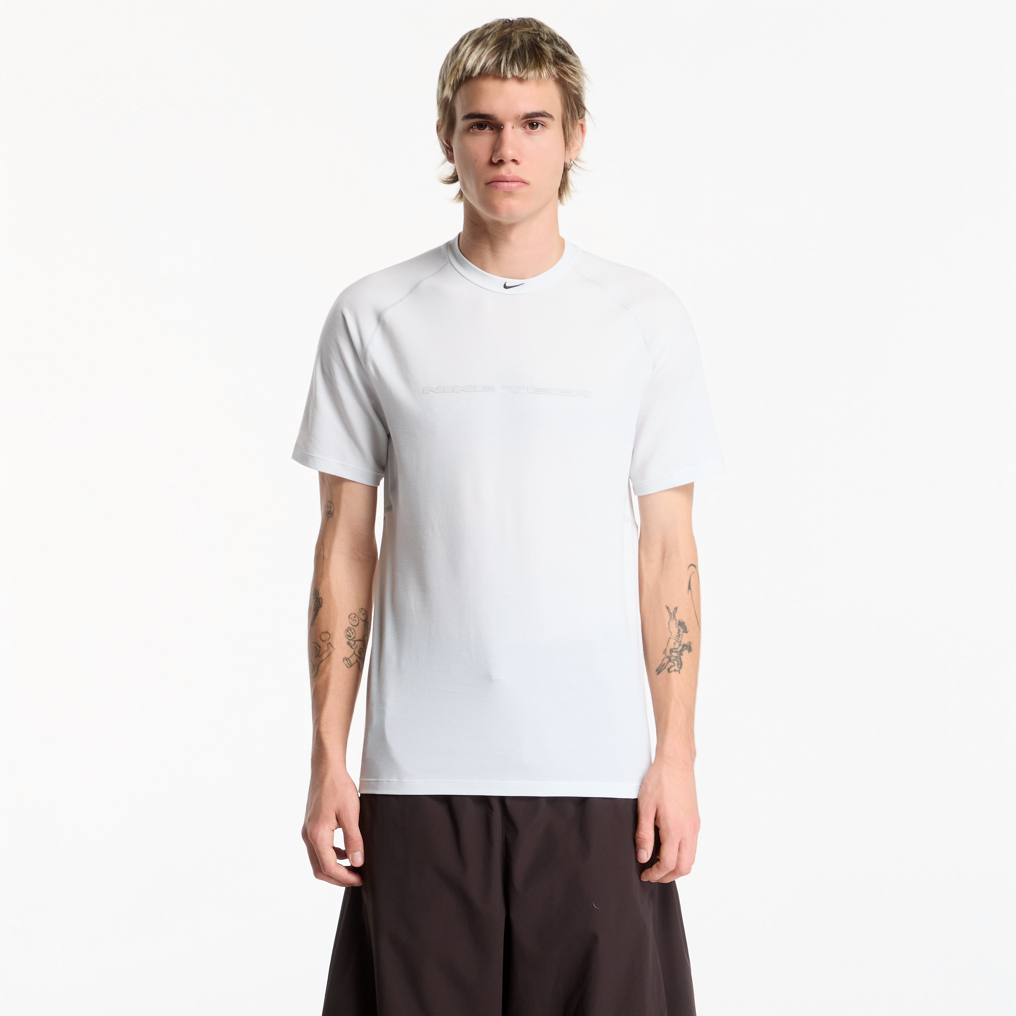 Тениска Nike Tech Men's Dri-FIT Short-Sleeve Top Off White/ Grey Fog/ Black XS
