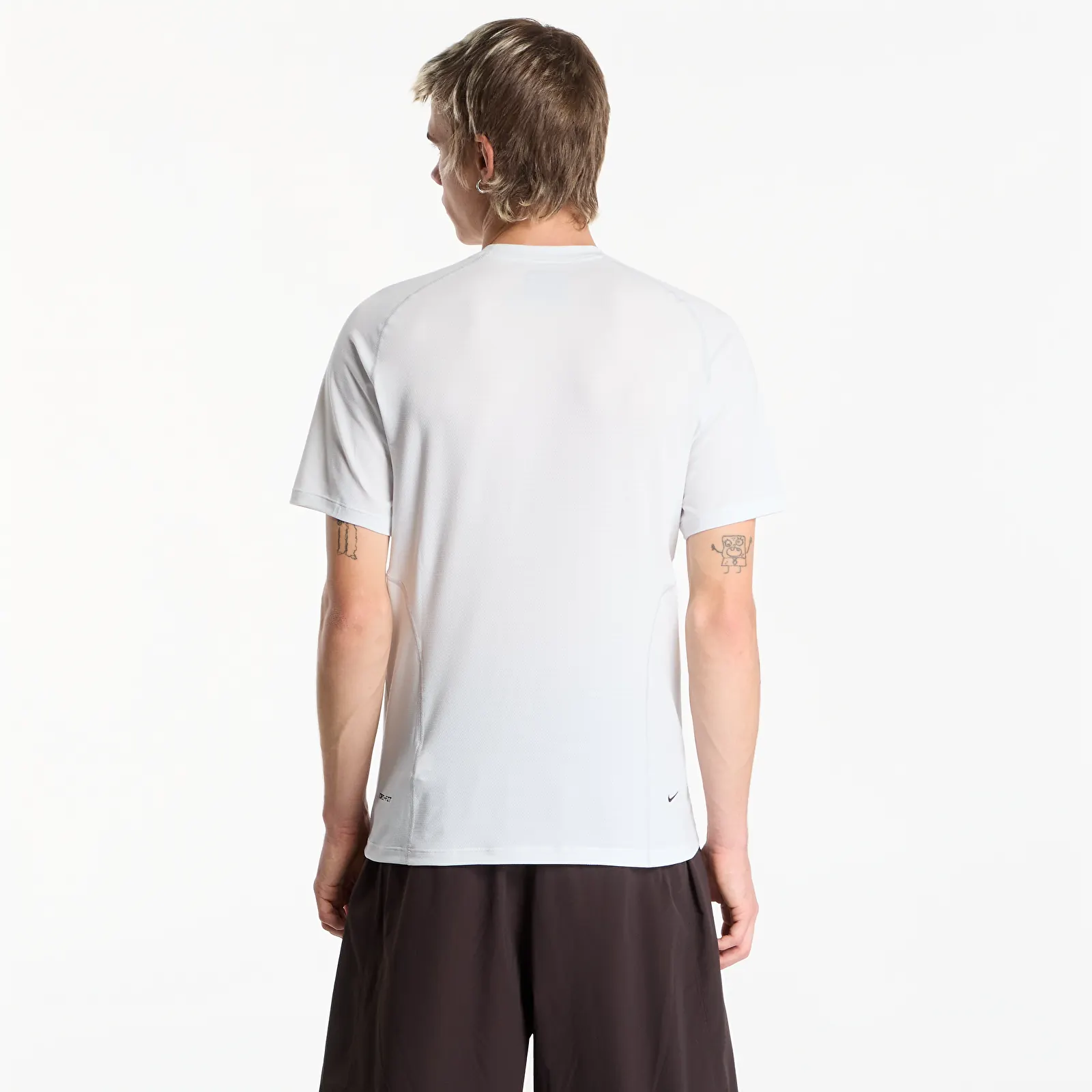 T-shirts homme Nike Tech Men's Dri-FIT Short-Sleeve Top Off White/ Grey Fog/ Black
