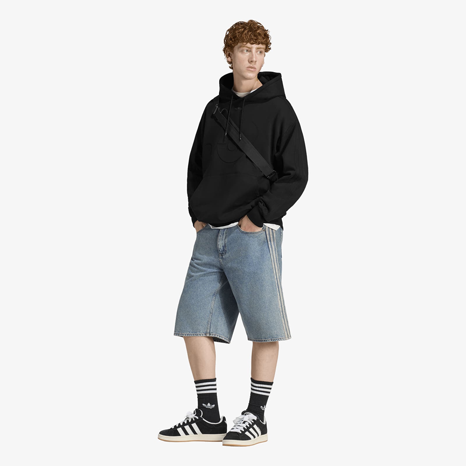Ανδρικά μπλουζάκια adidas Pokemon Teamgeist Hoodie Black