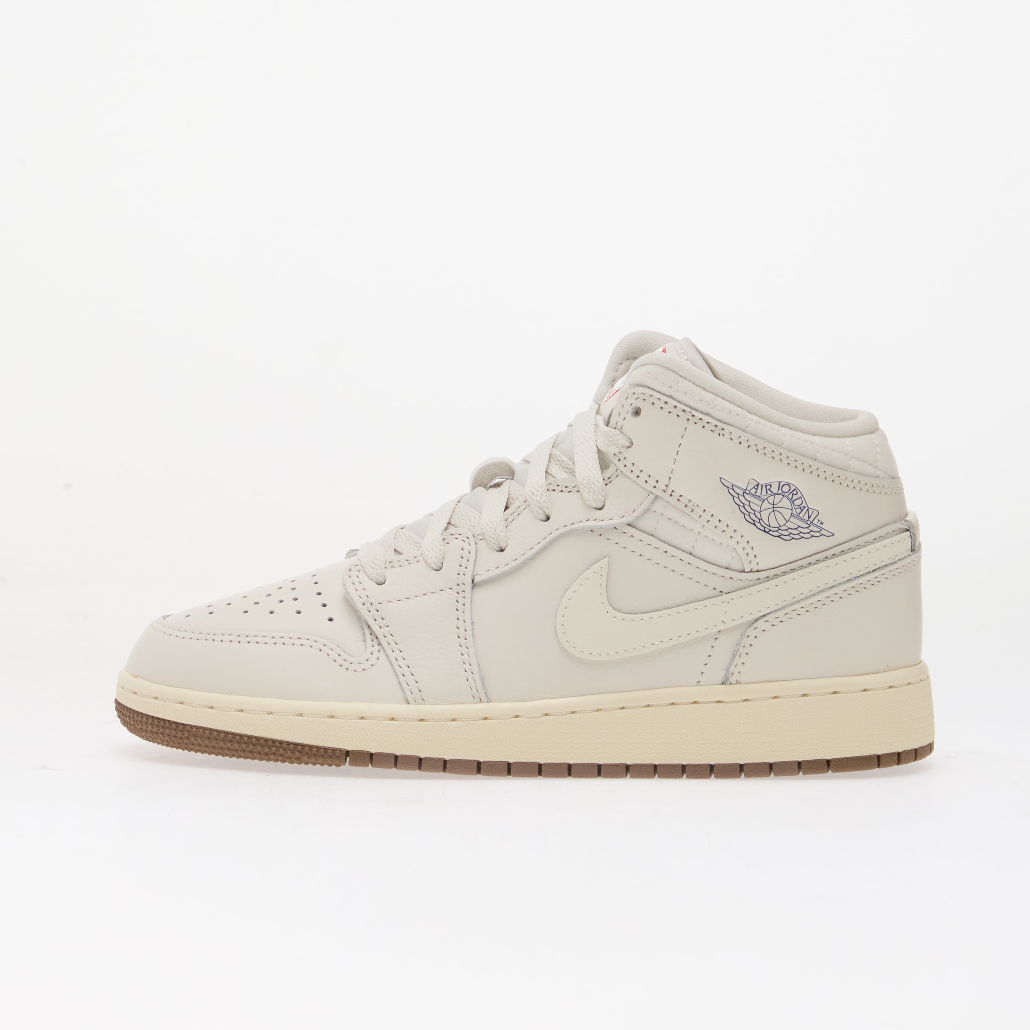 Air Jordan 1 Mid SE Kids Phantom/ Sail-Gum Dark Brown-Infrared 23 6.5Y