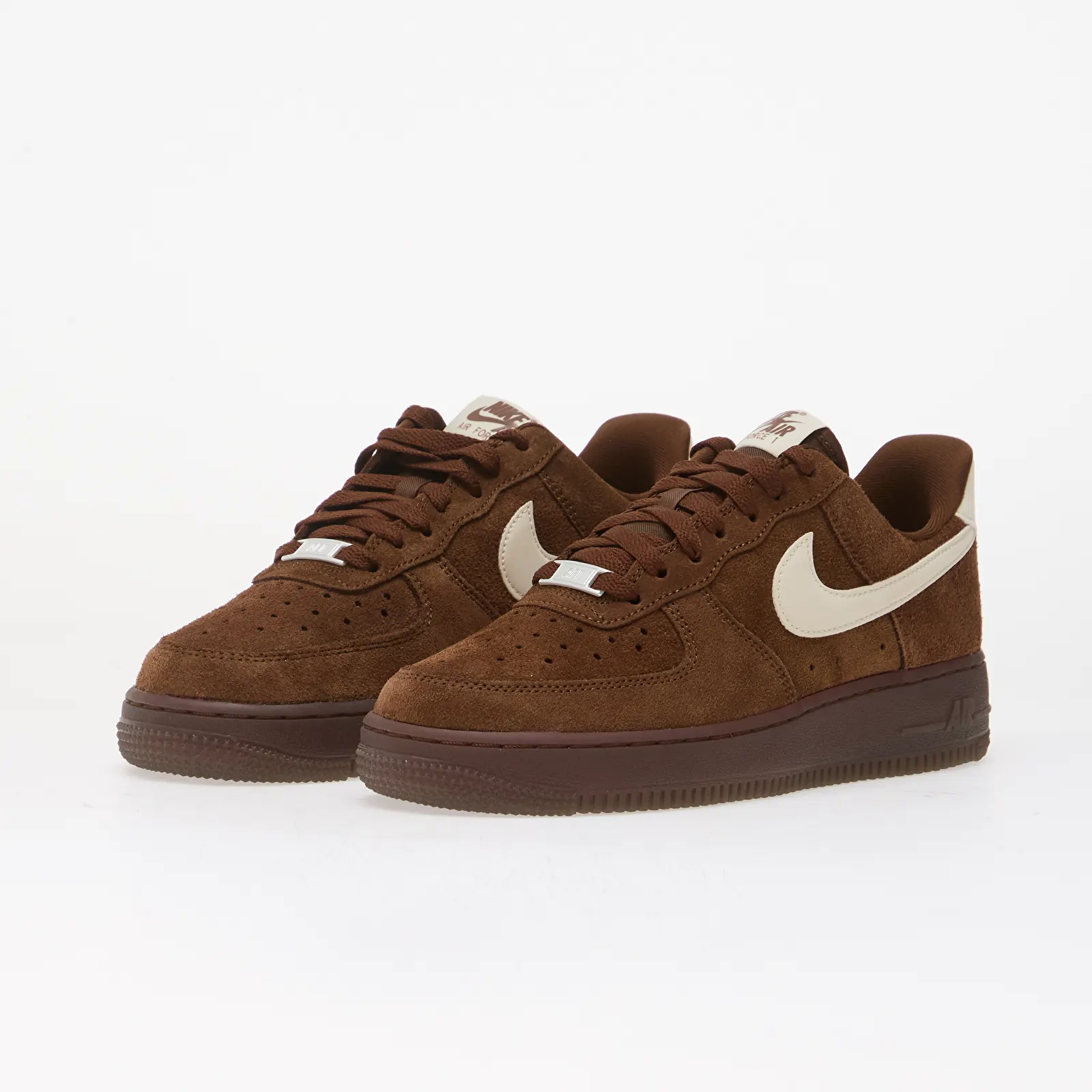 Women's sneakers Nike Air Force 1 '07 Suede Cacao Wow/ Soft Pearl-Team Green