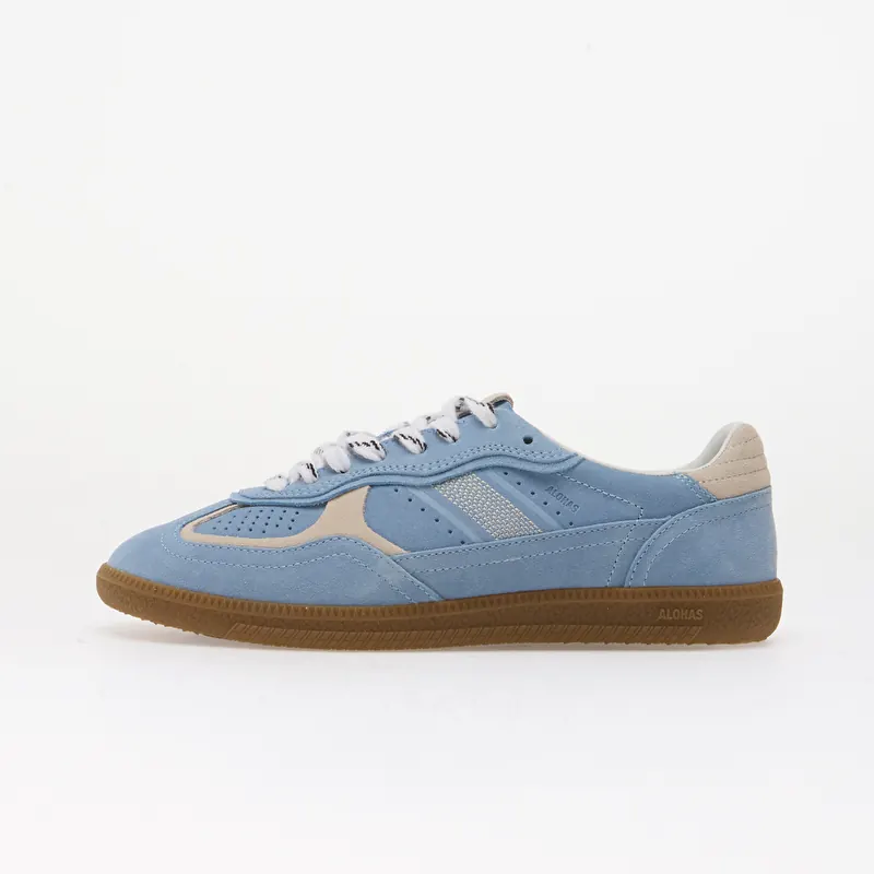 Alohas Tb.490 Rife Cornflower Blue Cream Leather Sneakers Blue