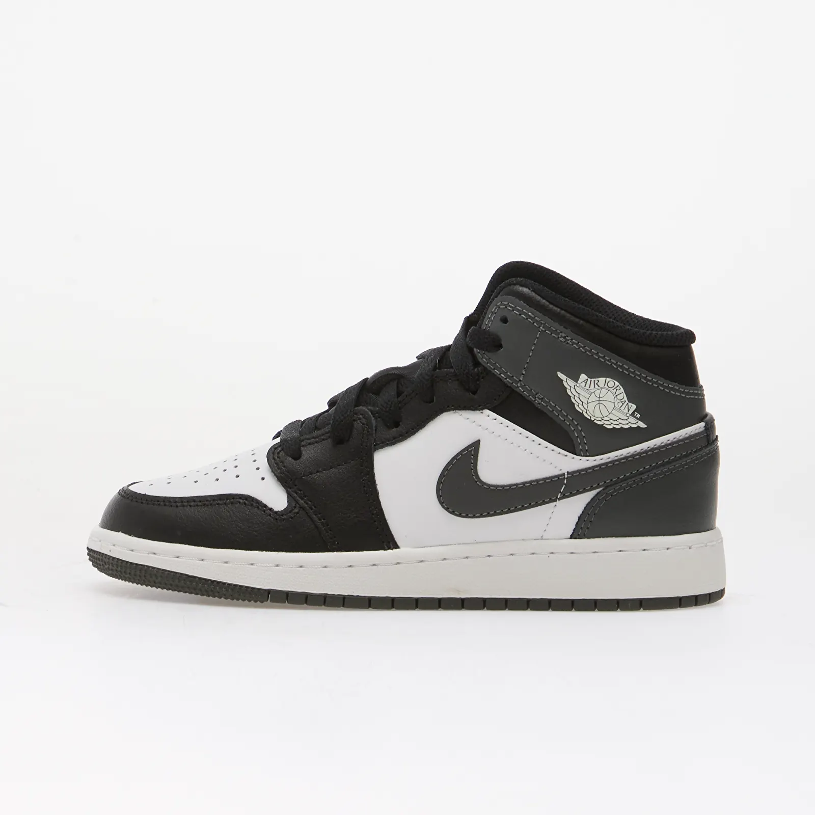 Bērnu kedas un apavi Air Jordan 1 Mid Kids Black/ Iron Grey-White