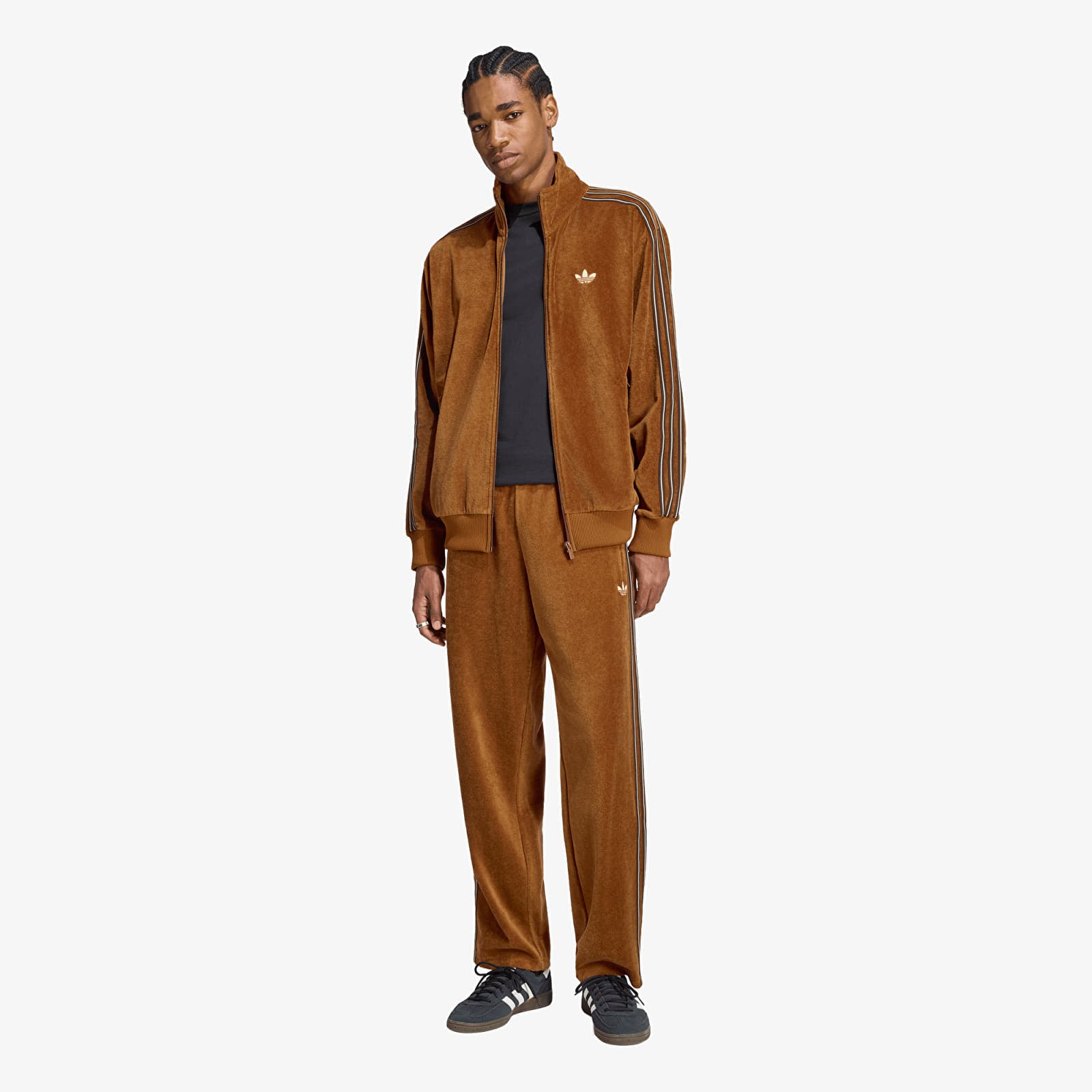 Мужские спортивные штаны adidas Firebird Velour Track Pants Dusky Bronze