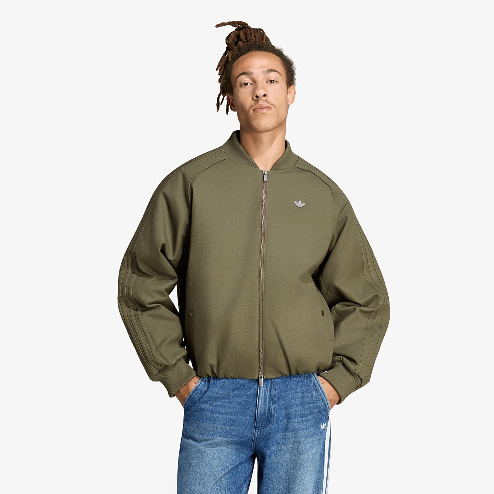 Kavajer för män adidas SST TT Canvas Jacket Olive Strata