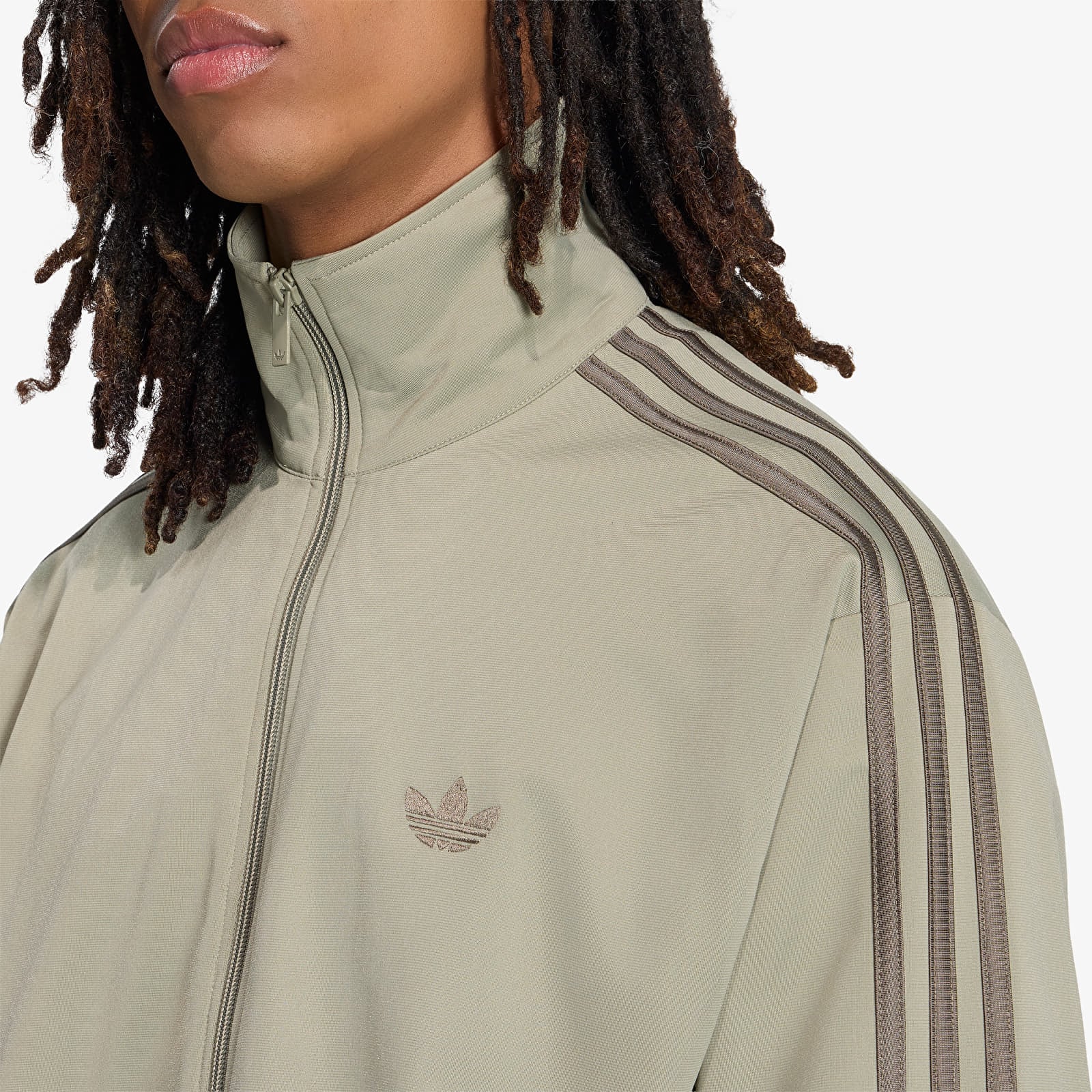 Мужские худи adidas Firebird Track Jacket Silver Pebble