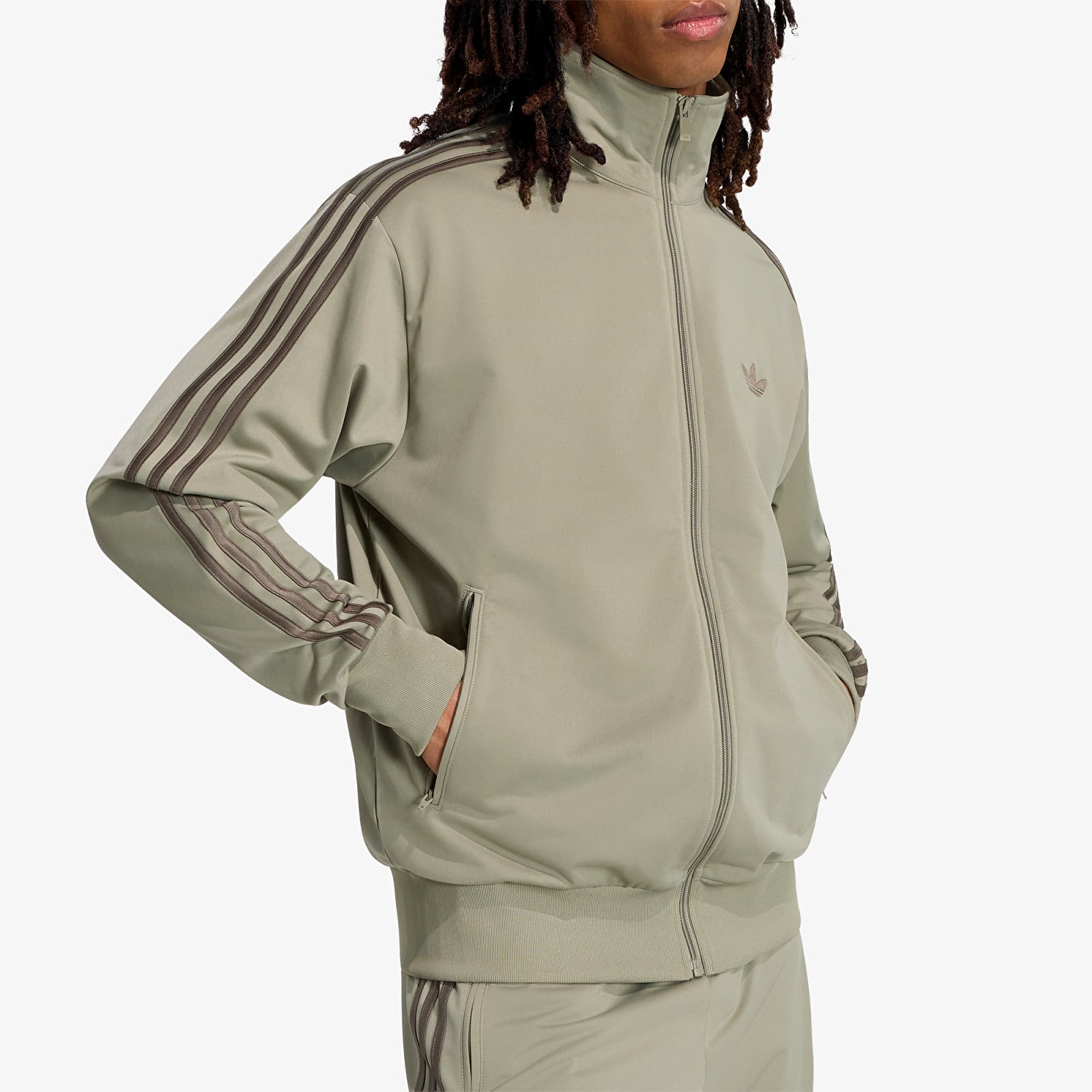 Мужские худи adidas Firebird Track Jacket Silver Pebble