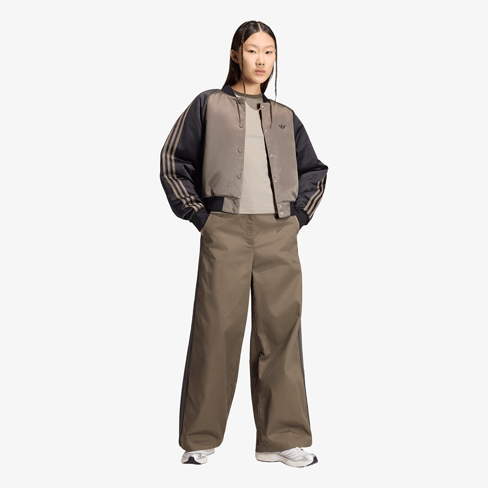 Ženske hlače adidas Tailored Pants Branch/ Utility Black