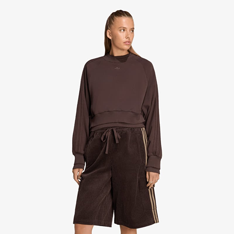 Толстовка adidas Winterized Double Crew Sweatshirt Aurora Coffee