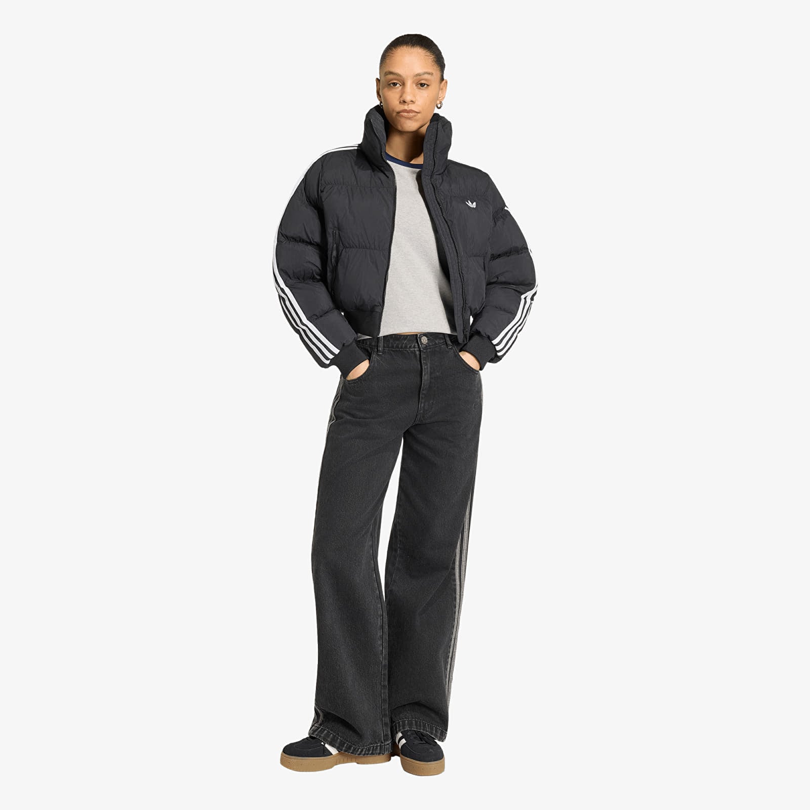 Jackets adidas Adicolor Short Puffer Jacket Black