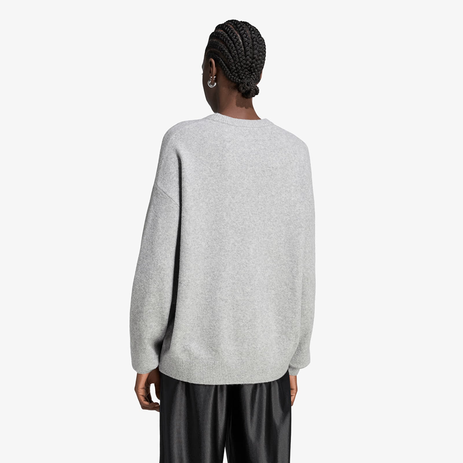 Svetry adidas Originals Athl Dept Knitted Sweater Medium Grey Heather