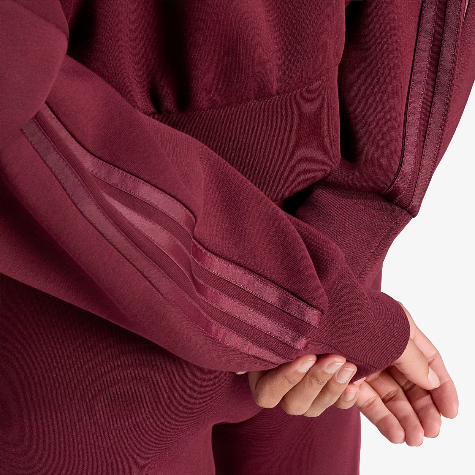 Sweatshirts til kvinder adidas Spacer Tracktop Maroon