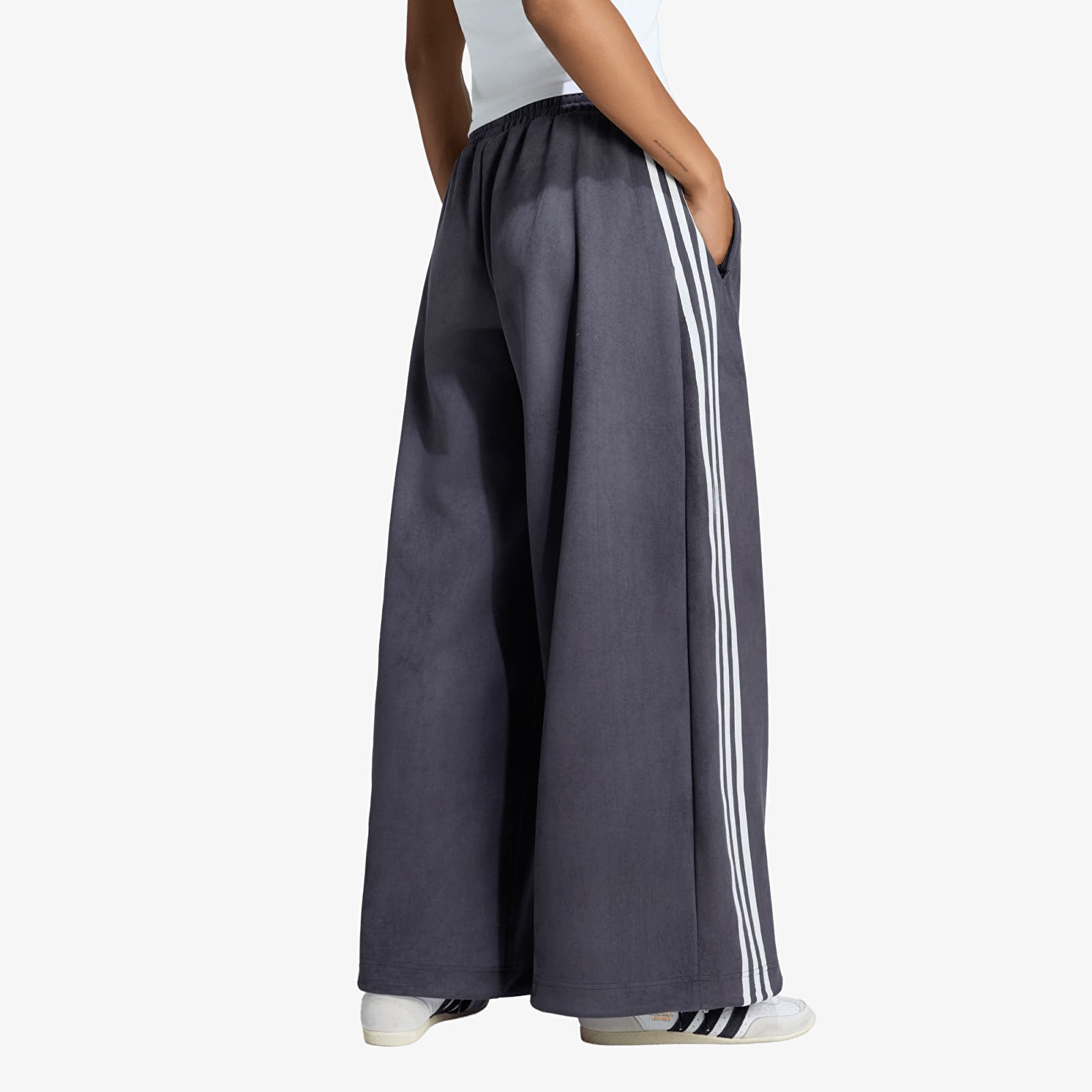 Women's Trousers adidas Adilenium Season 6 Faux Suede Track Pant Black