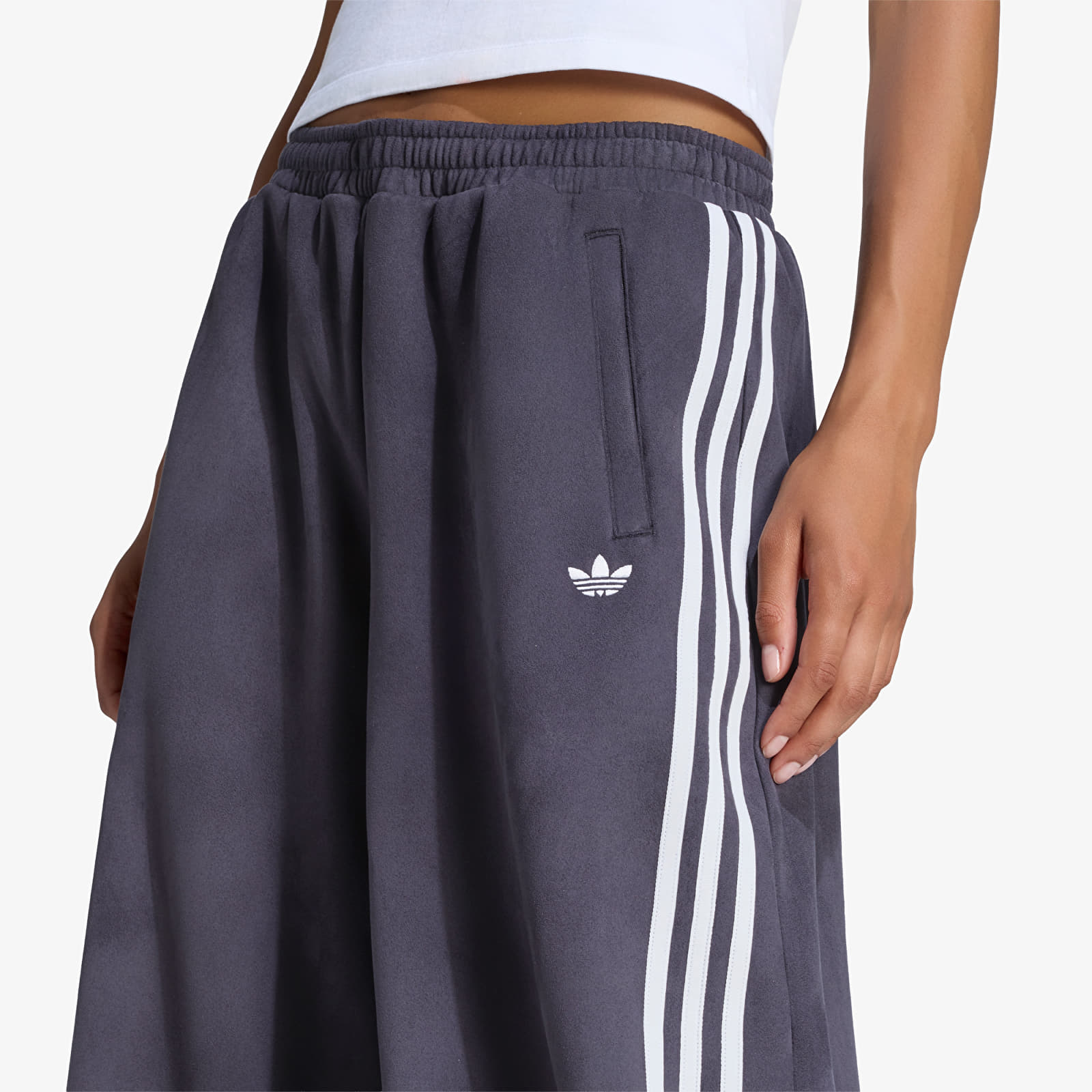 Women's Trousers adidas Adilenium Season 6 Faux Suede Track Pant Black