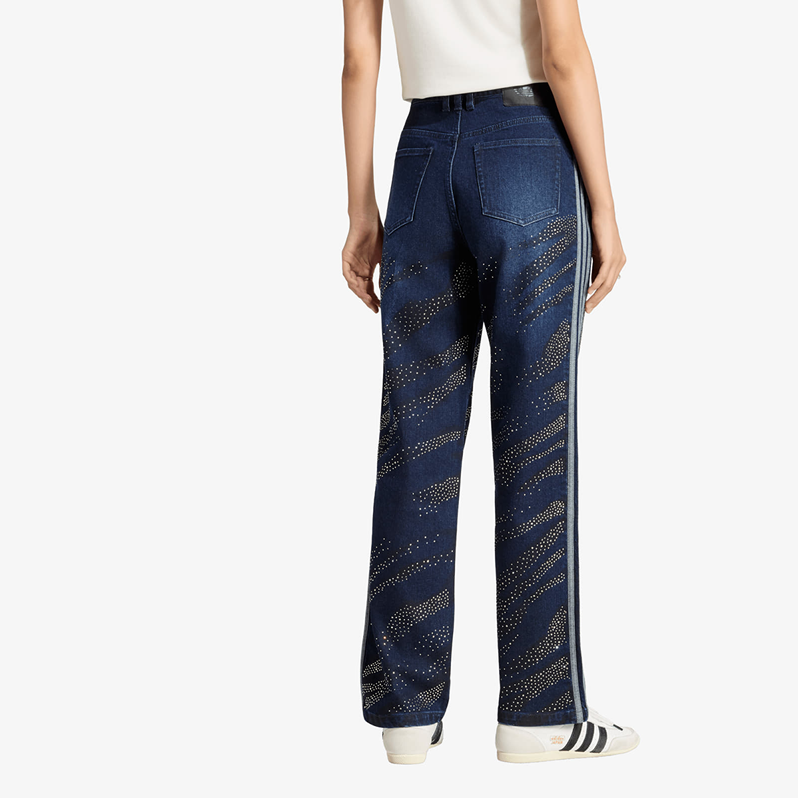 Women's jeans adidas Adilenium Season 6 Embelisshed Denim Pants Black/ Blue