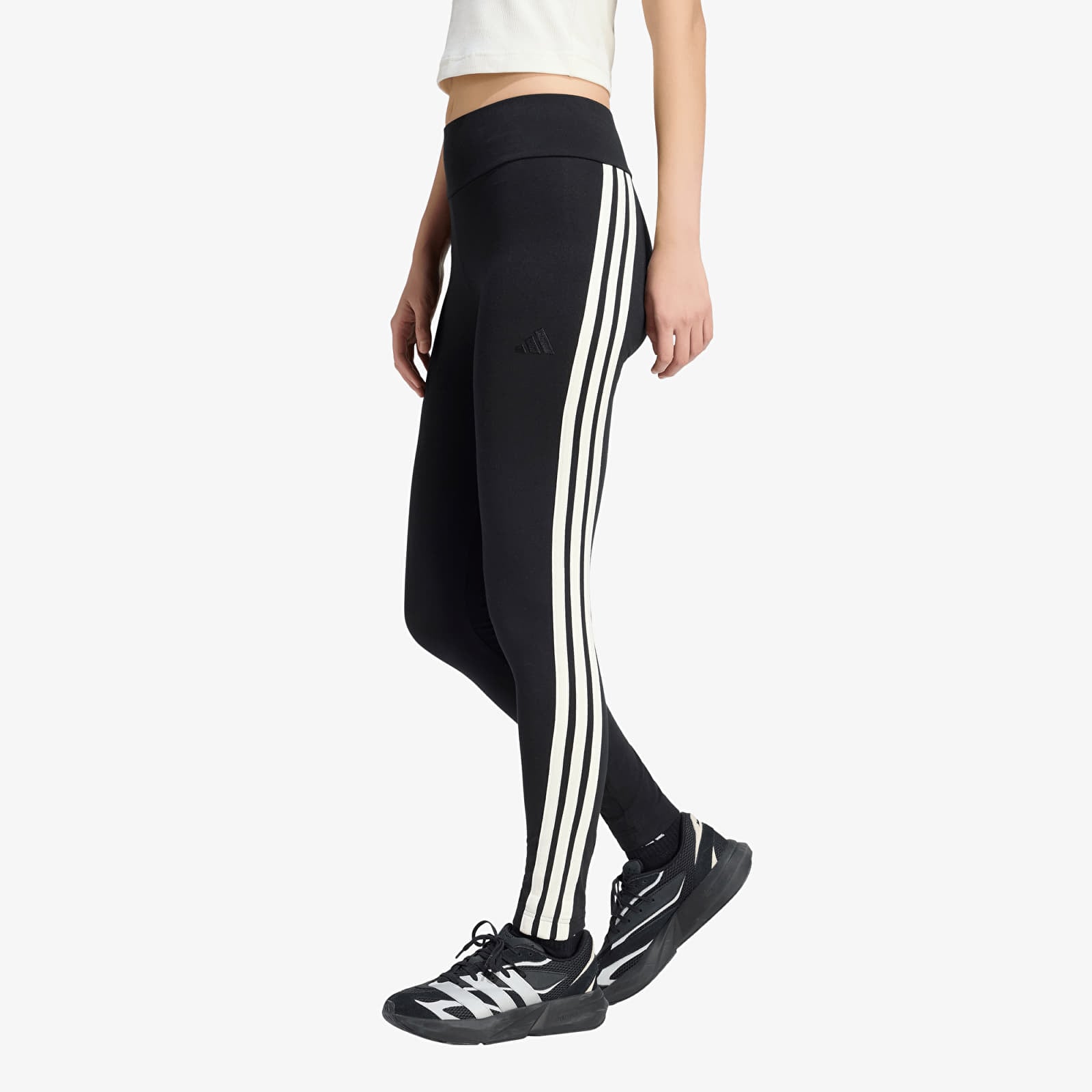 Leggings for kvinner adidas 3-Stripes Legging Tights Black/ Off White