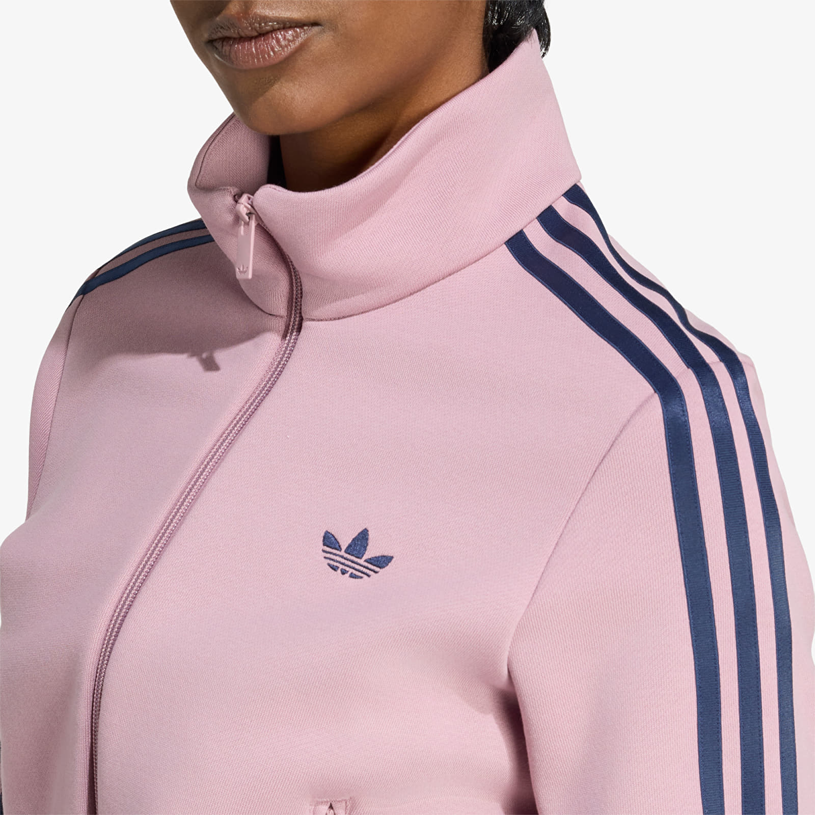 Gensere for kvinner adidas Engineered Rib Firebird Track Top Magic Mauve/ Night Indigo/ Grey Two