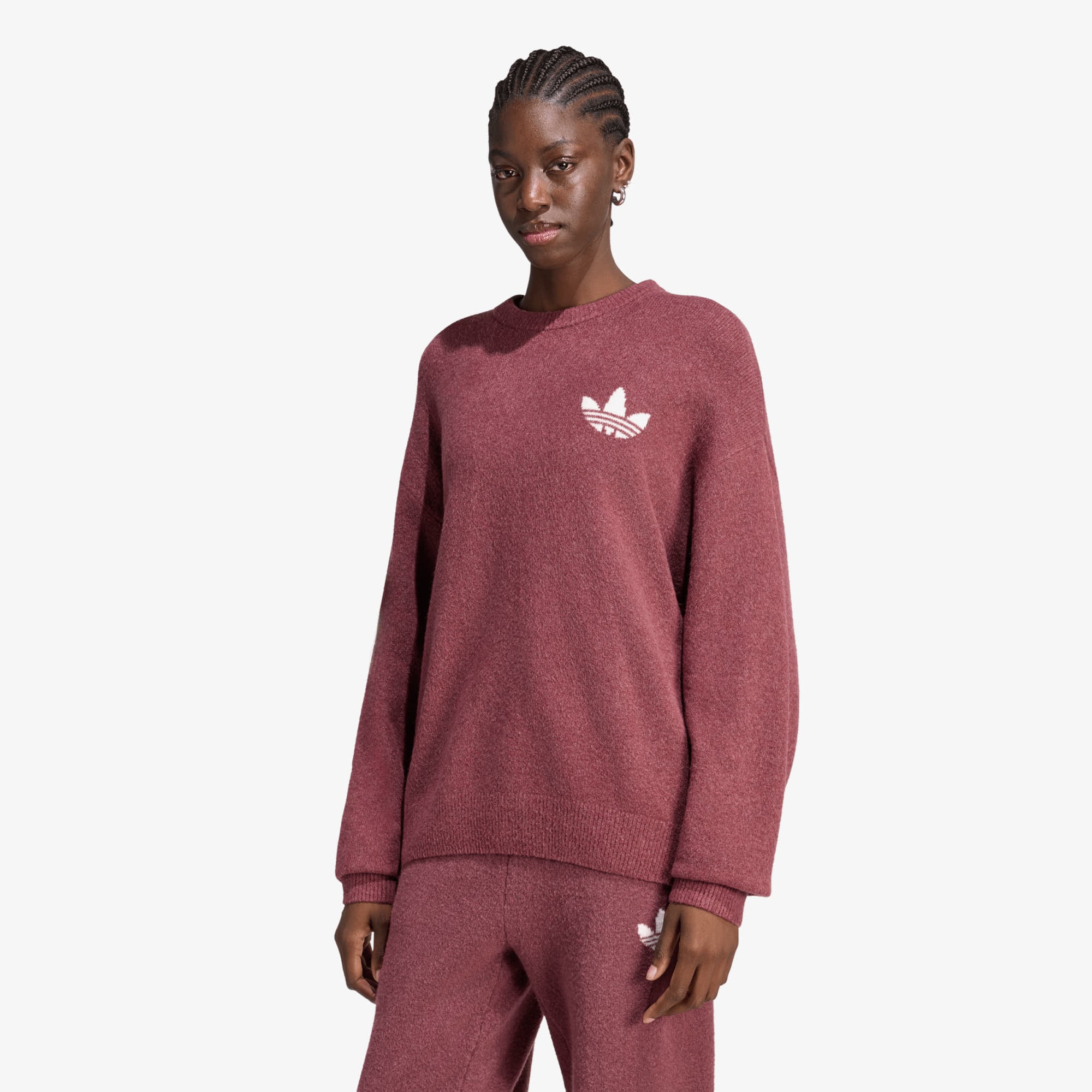 Пуловер adidas Originals Athl Dept Knitted Sweater Quiet Crimson S