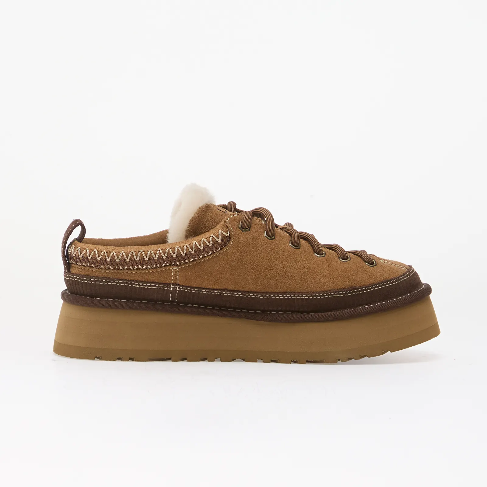 Zapatillas mujer UGG W Heritage Lace-Up Slipper Chestnut