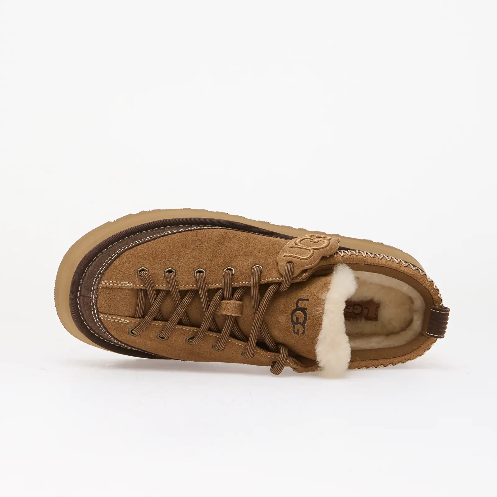Zapatillas mujer UGG W Heritage Lace-Up Slipper Chestnut