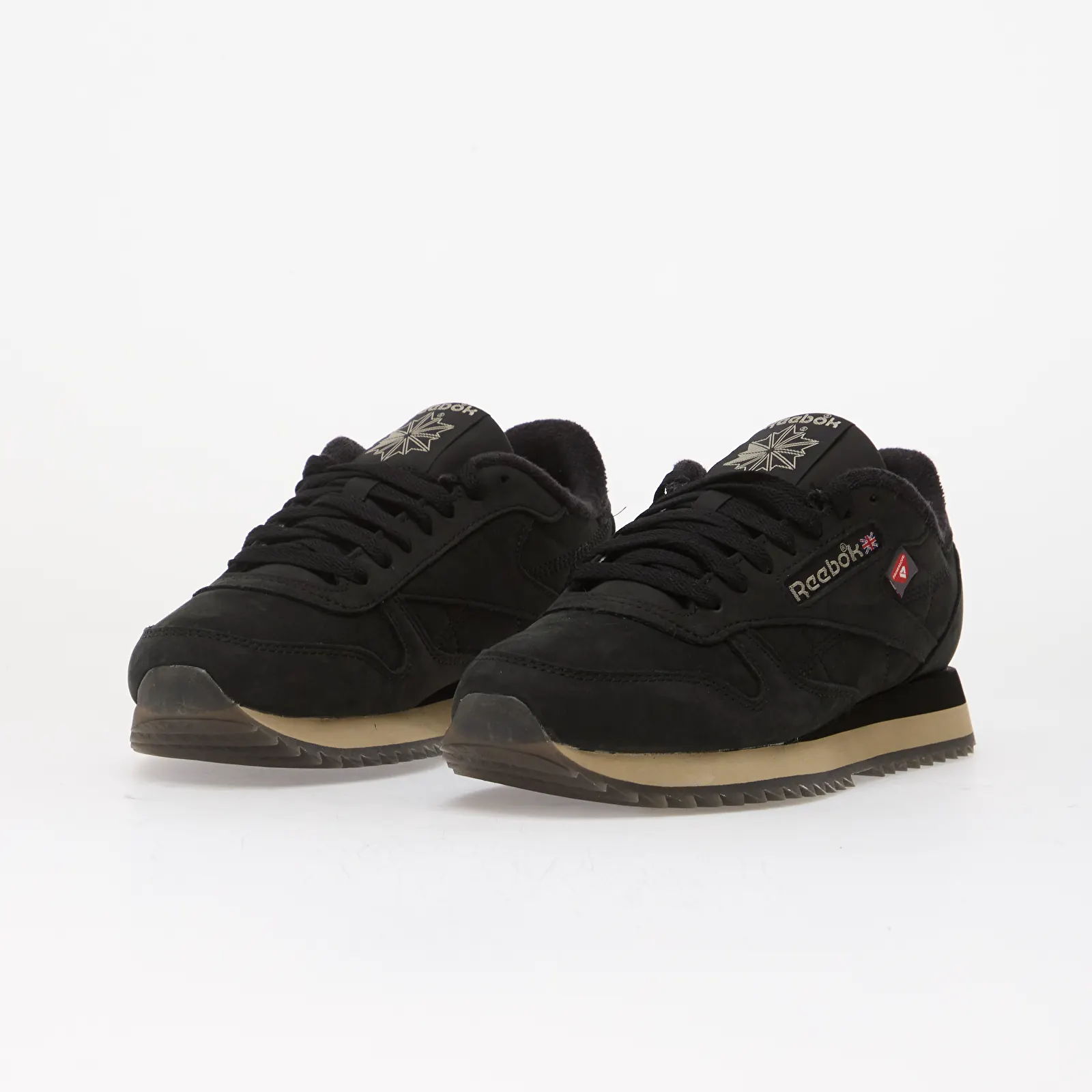 Férfi sneakerek Reebok Classic Leather Ripple Black/ Elevated Beige/ Black