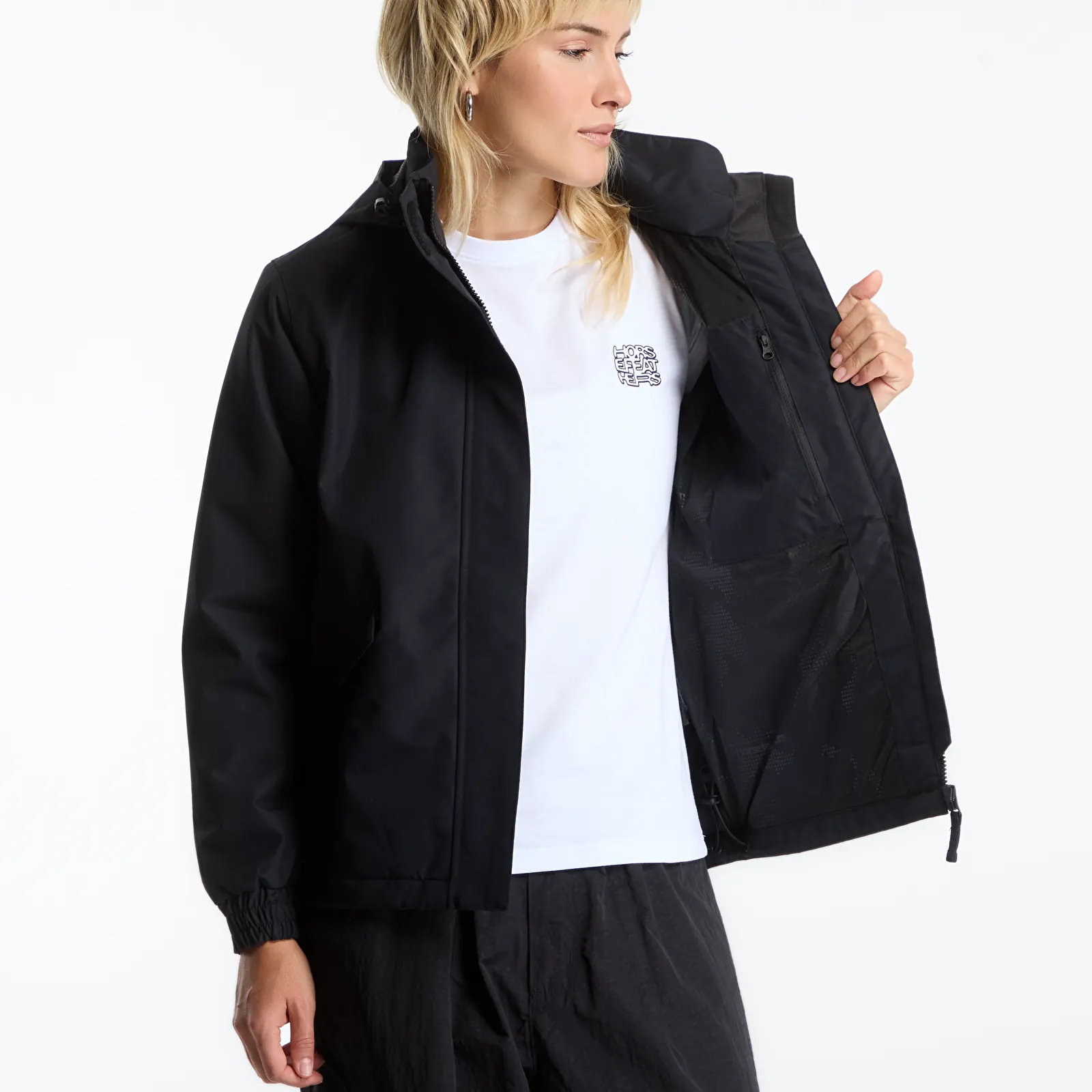 Ženske jakne Horsefeathers Niwe Jacket Black