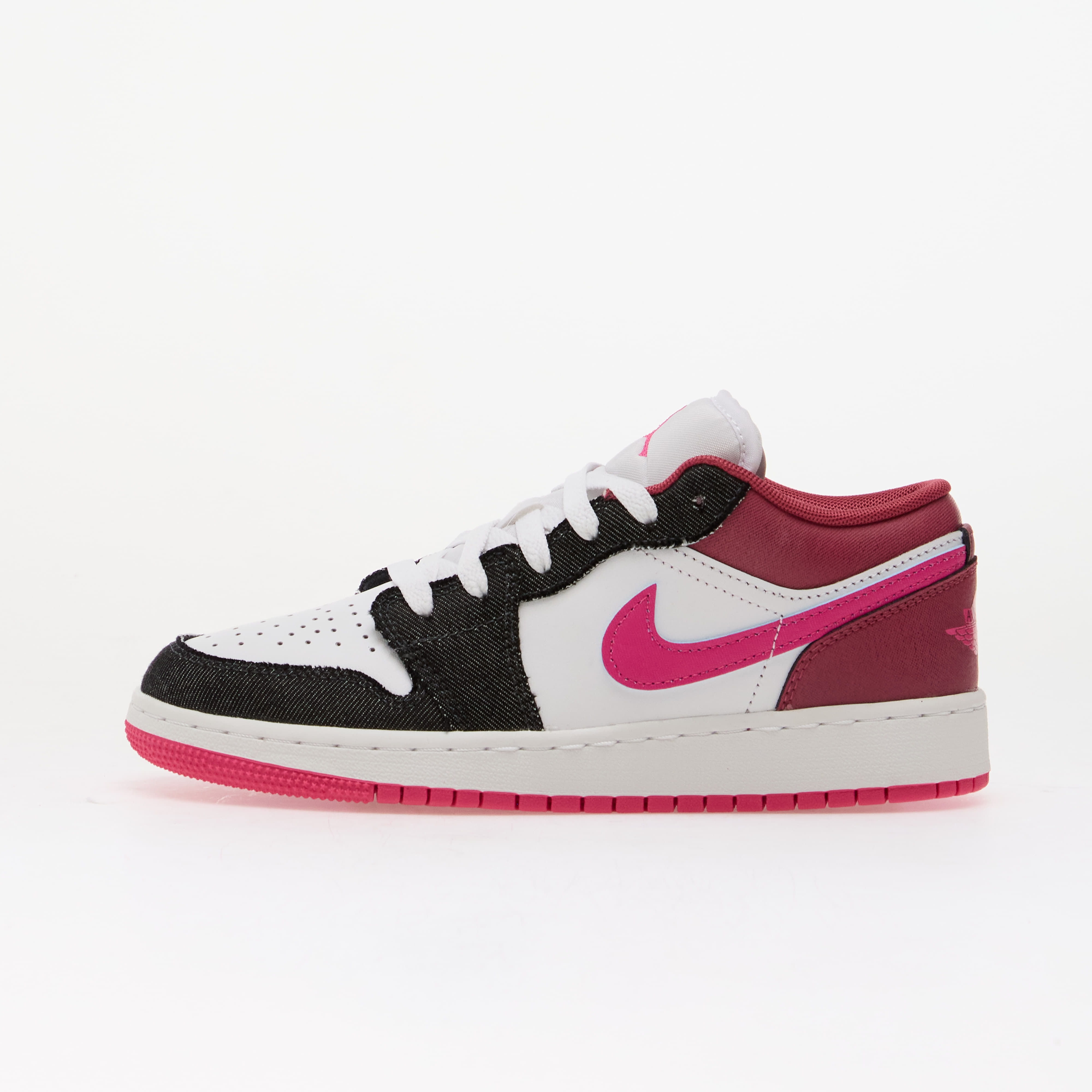 Air Jordan 1 Low SE Kids Off Noir/ Desert Pink-White-Desert Pink 4Y