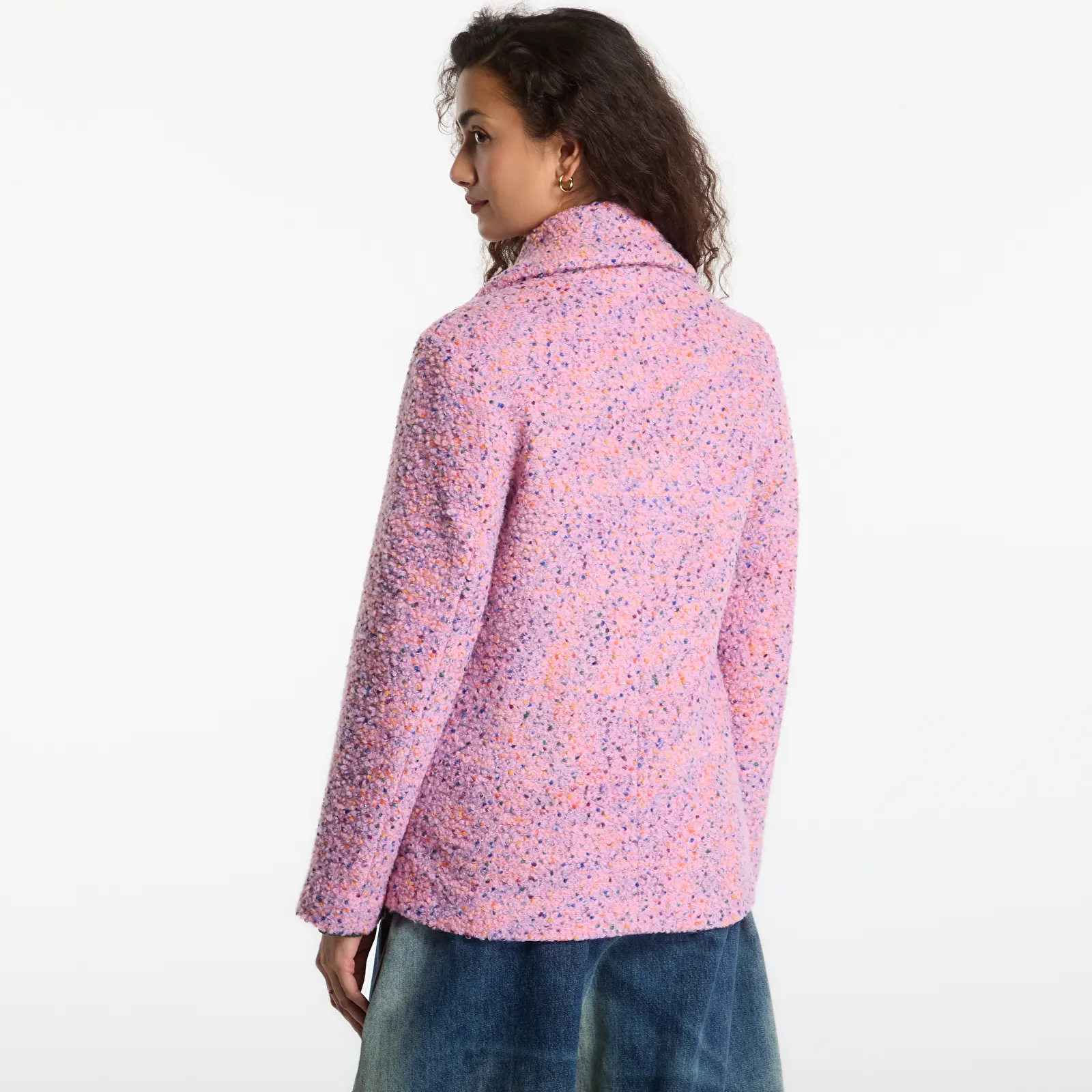 Coats Desigual Bottone Pink Stick