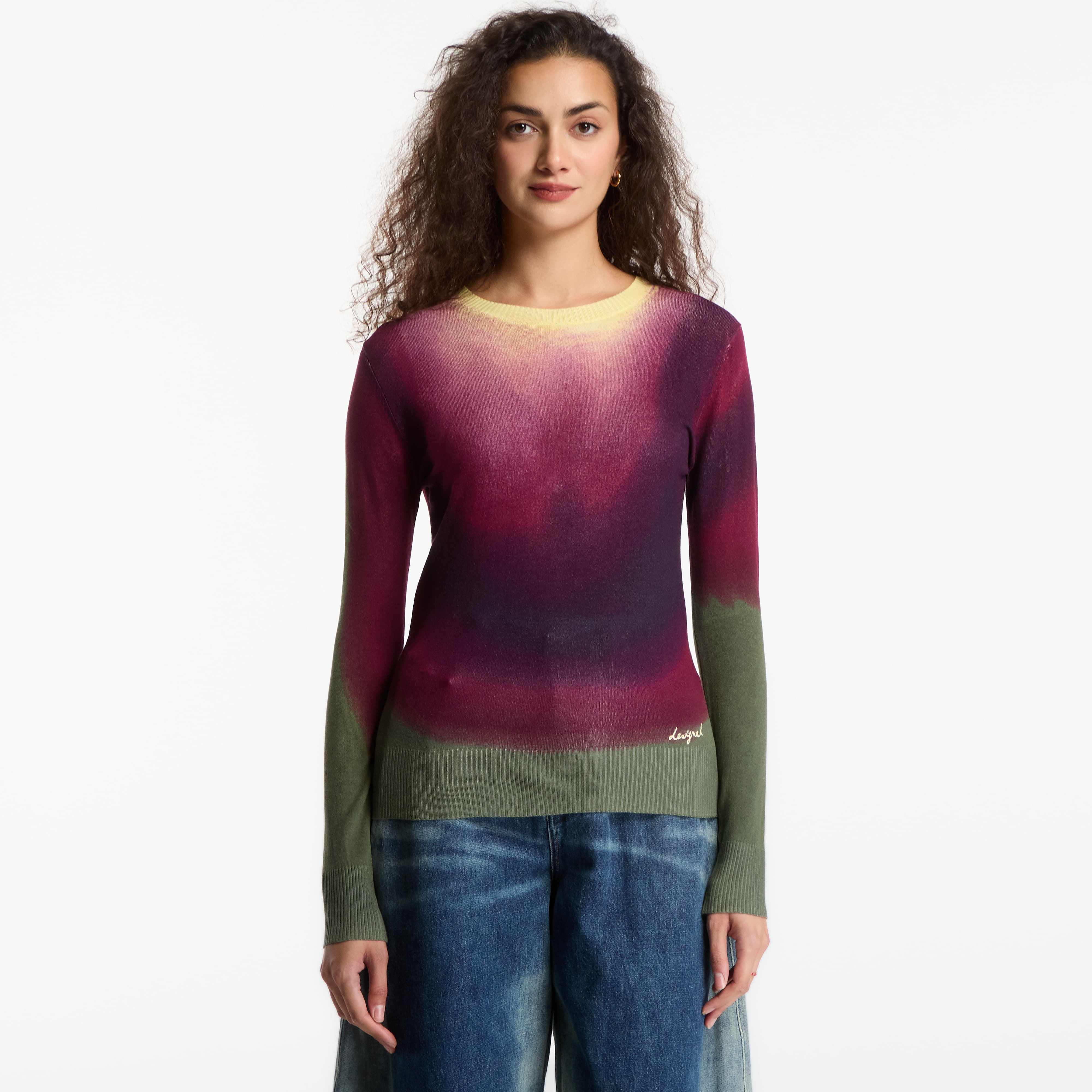 Пуловер Desigual Veget Eggplant M