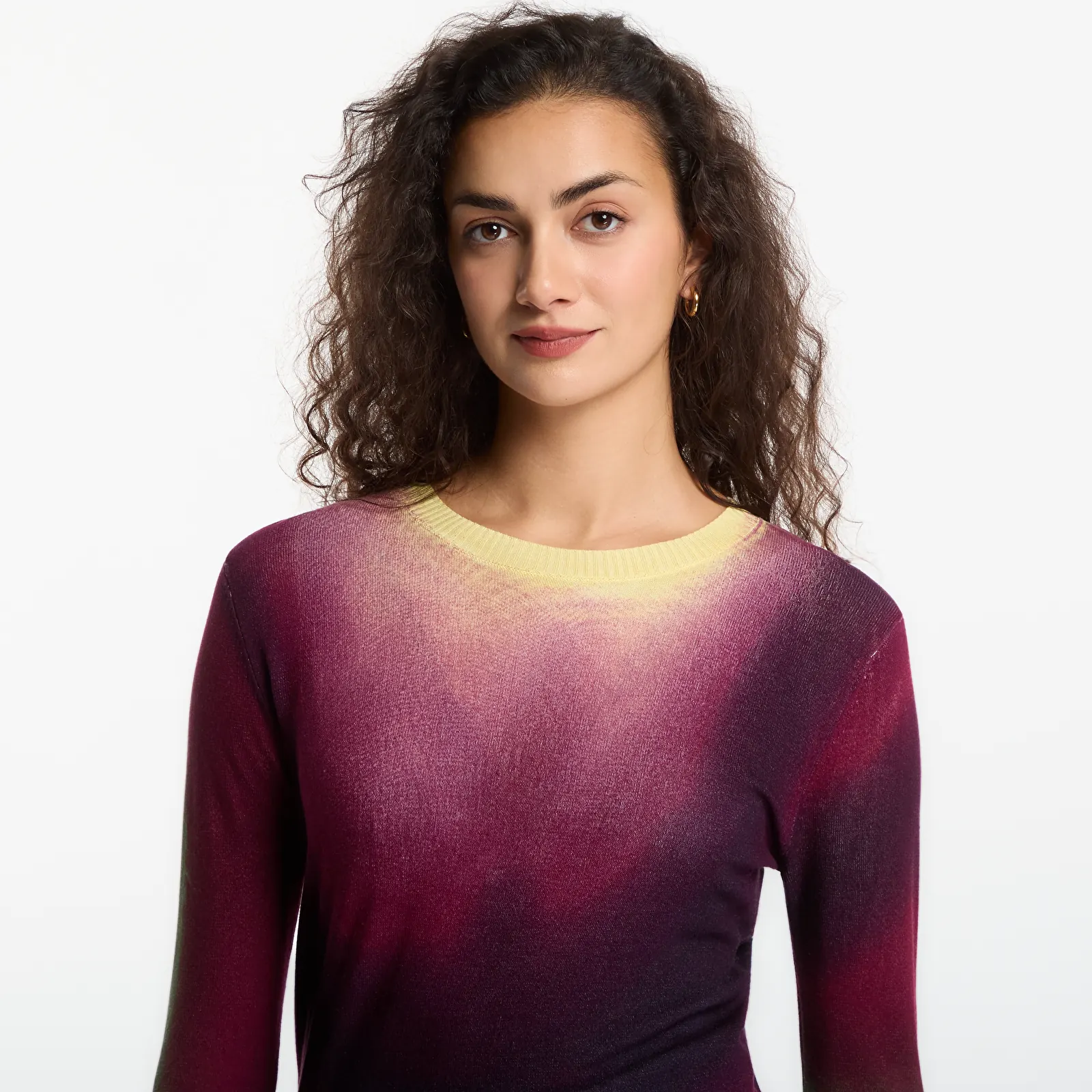 Puloveri Desigual Veget Eggplant