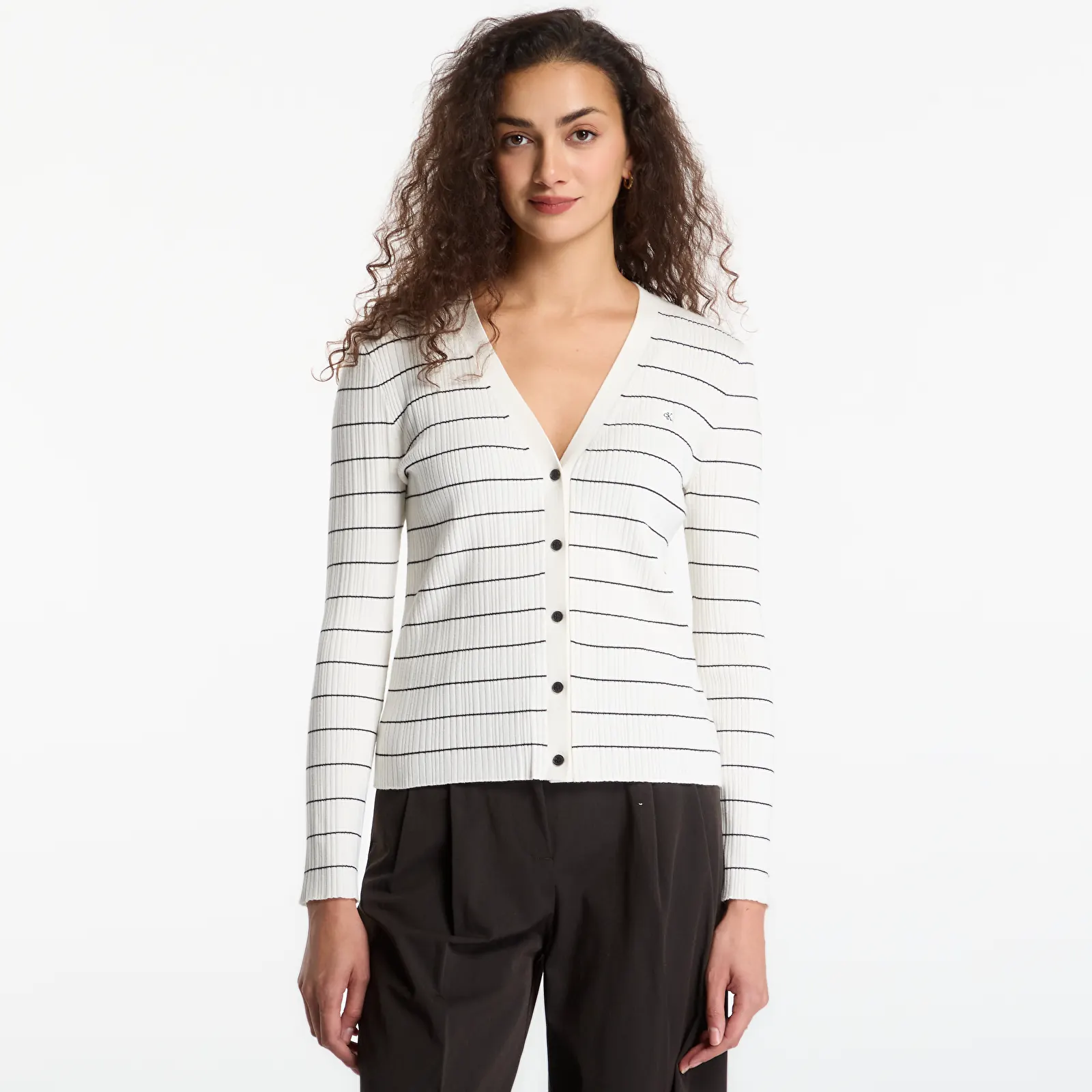 Светри і джемпери Calvin Klein Jeans Tech Knit Rib Stripe Cardigan Tofu