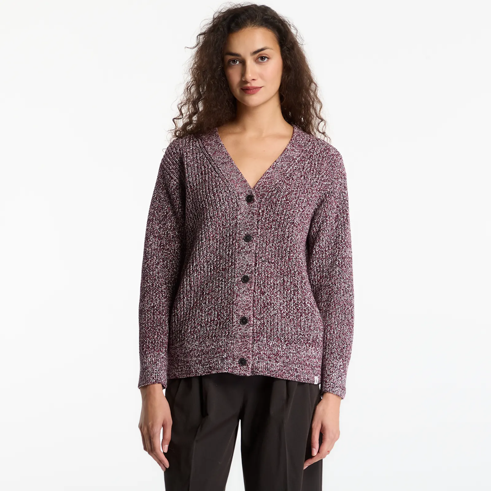 Truien Calvin Klein Jeans Chunky Cotton Mouline Cardigan Rhododendron