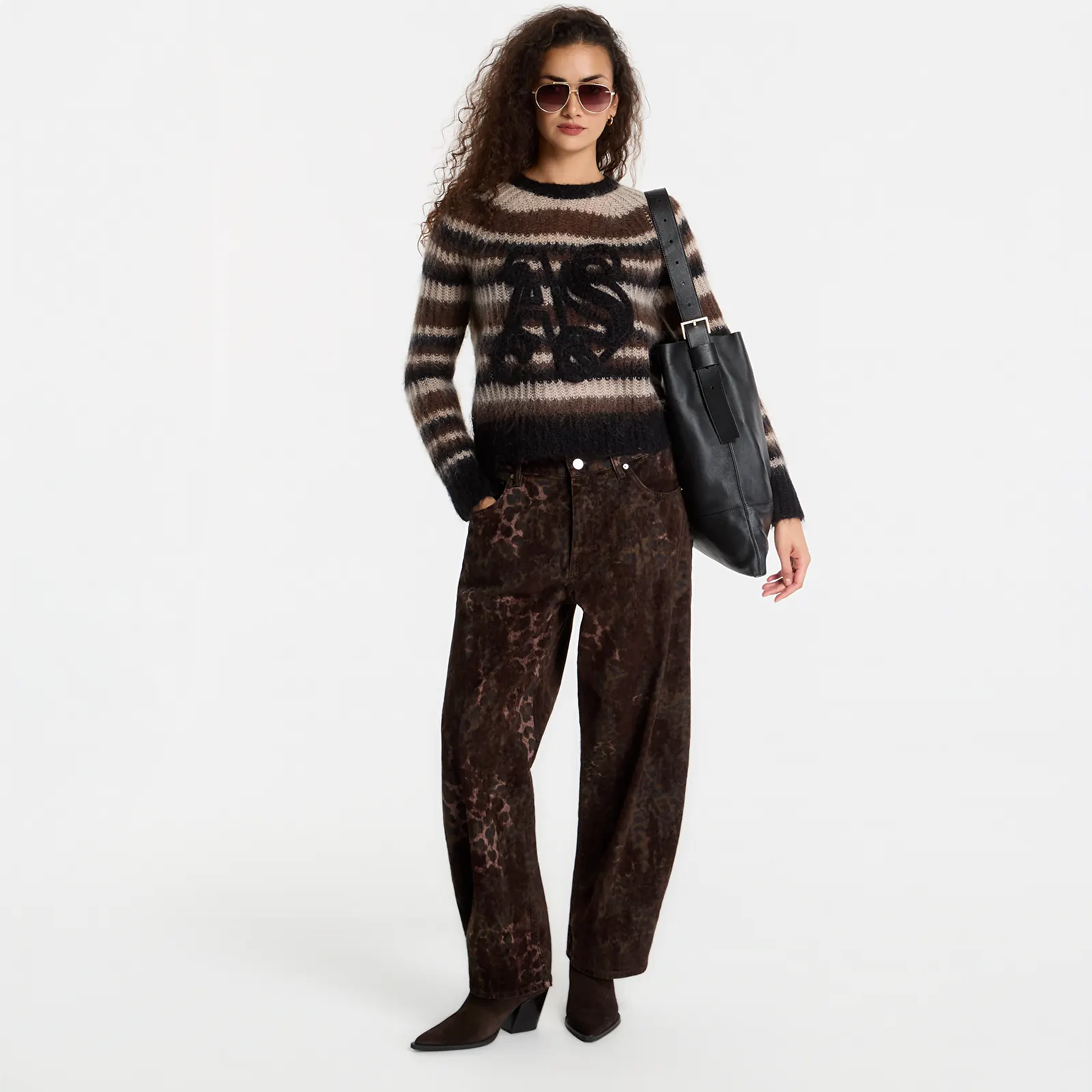 Sweaters AllSaints Rega As Jumper Fawn Brown