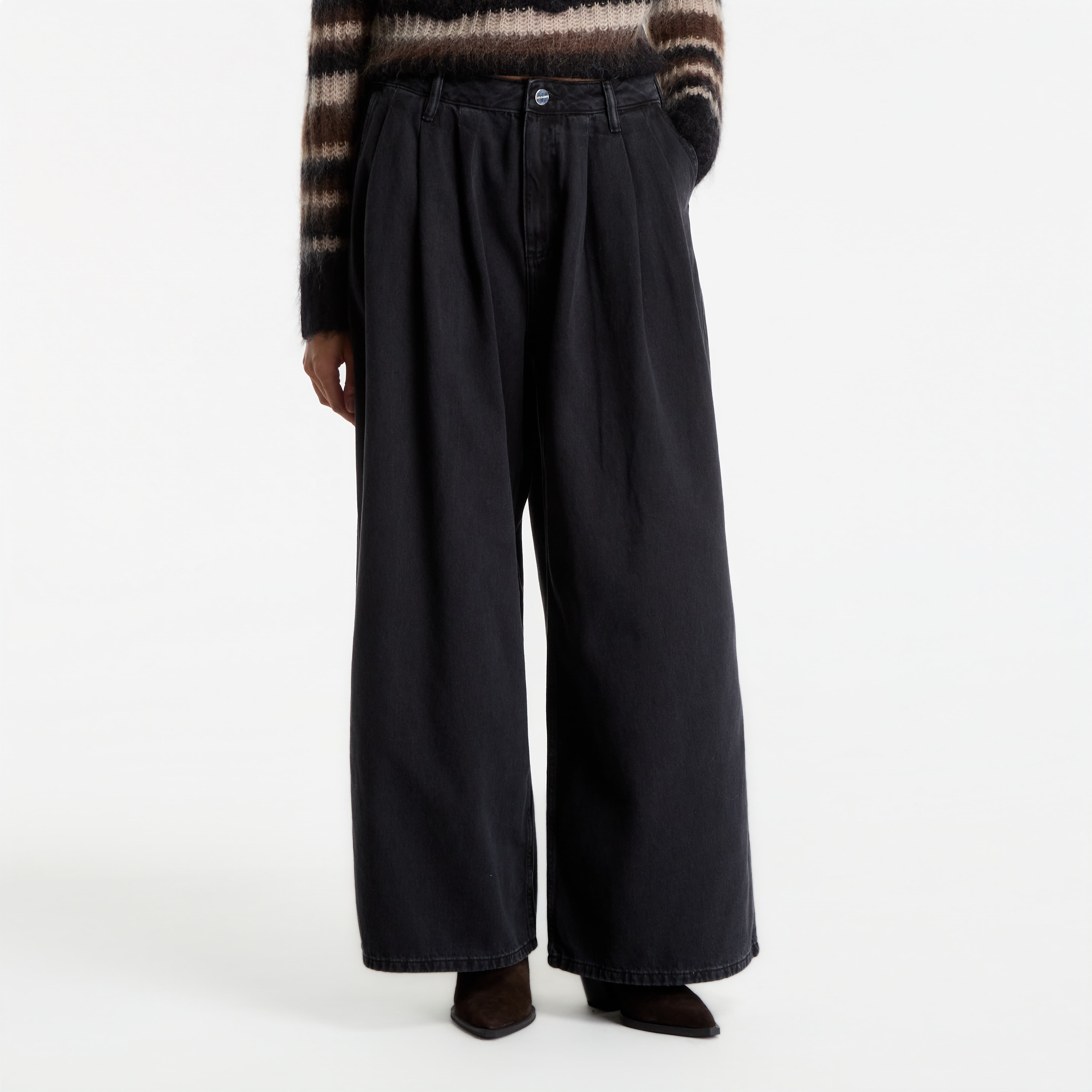 Дънки AllSaints Axis Pleat Jean Black 30