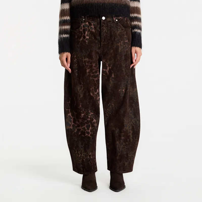 Džínsy AllSaints Sadie Barrel Jean Leppo Brown