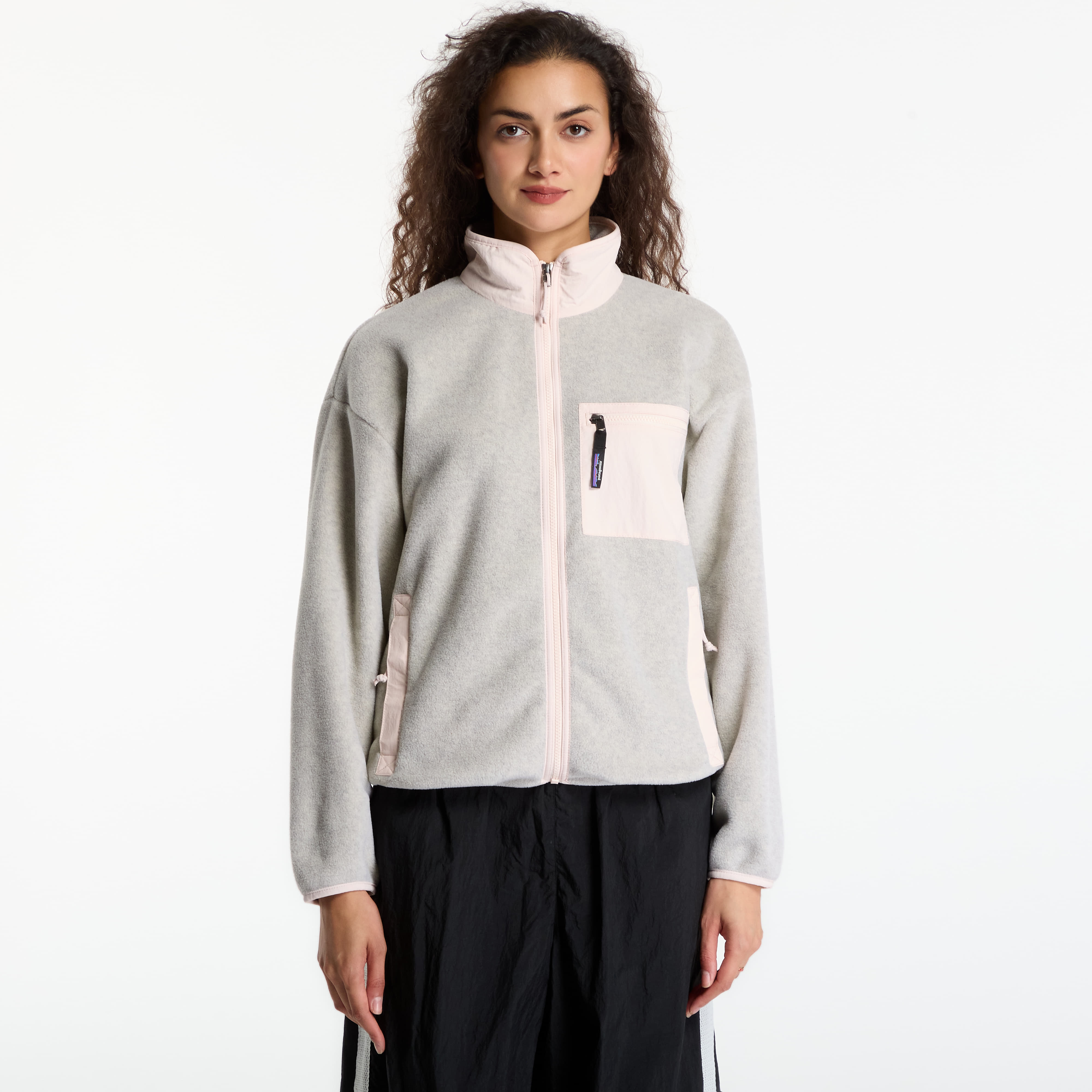Яке Patagonia W's Synch Jacket Oatmeal Heather w/ Pink Frost M