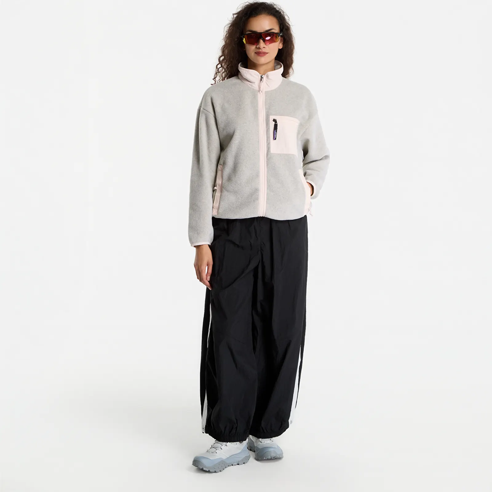 Дамски якета Patagonia W's Synch Jacket Oatmeal Heather w/ Pink Frost