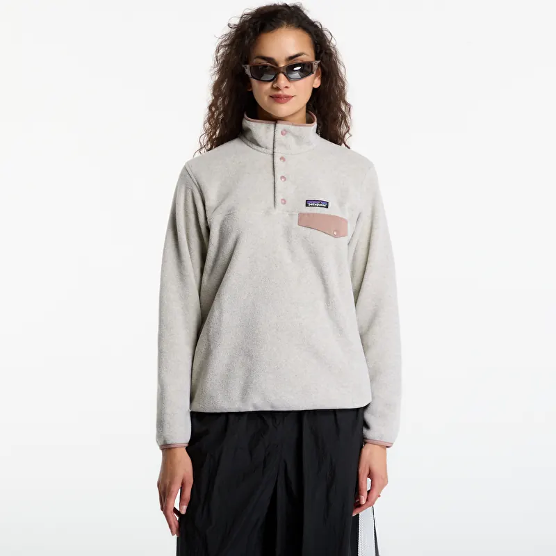 Hoodica Patagonia W's LW Synch Snap-T P/O Oatmeal Heather w/ Moonrise Taupe