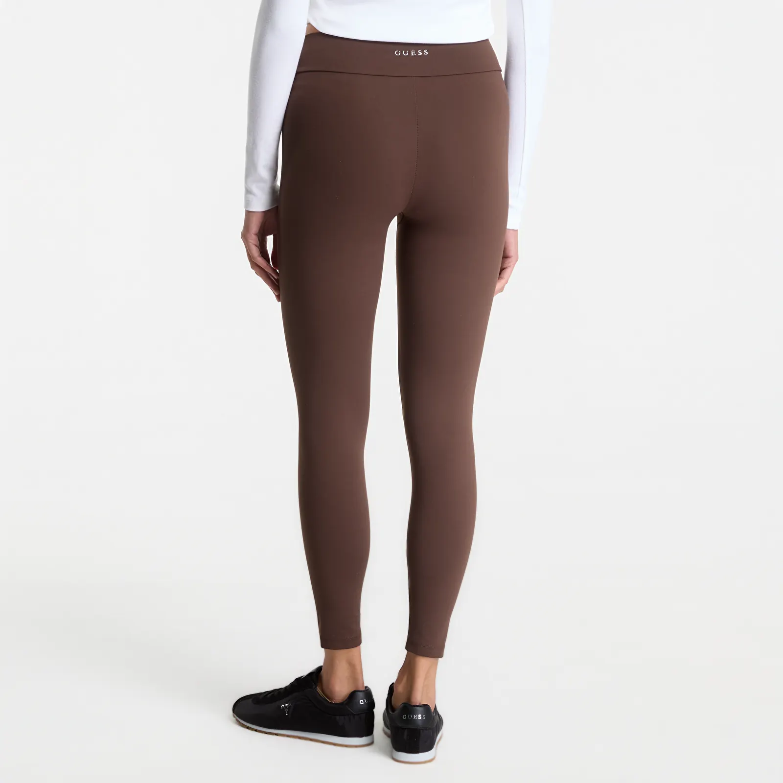 Лосины и леггинсы GUESS Grazia Sporty Legging Dark Coffee