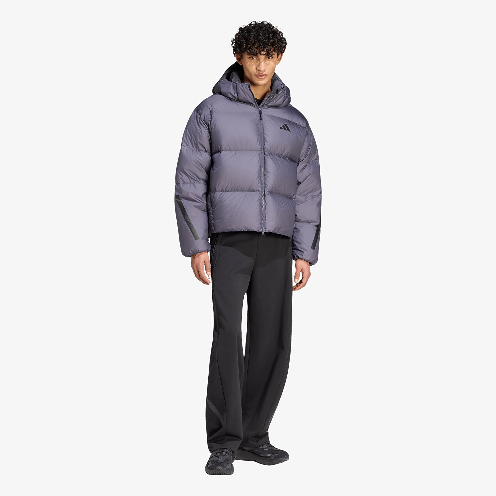 Pánské bundy adidas Z.N.E. Puffer Down Jacket Aurora Onix