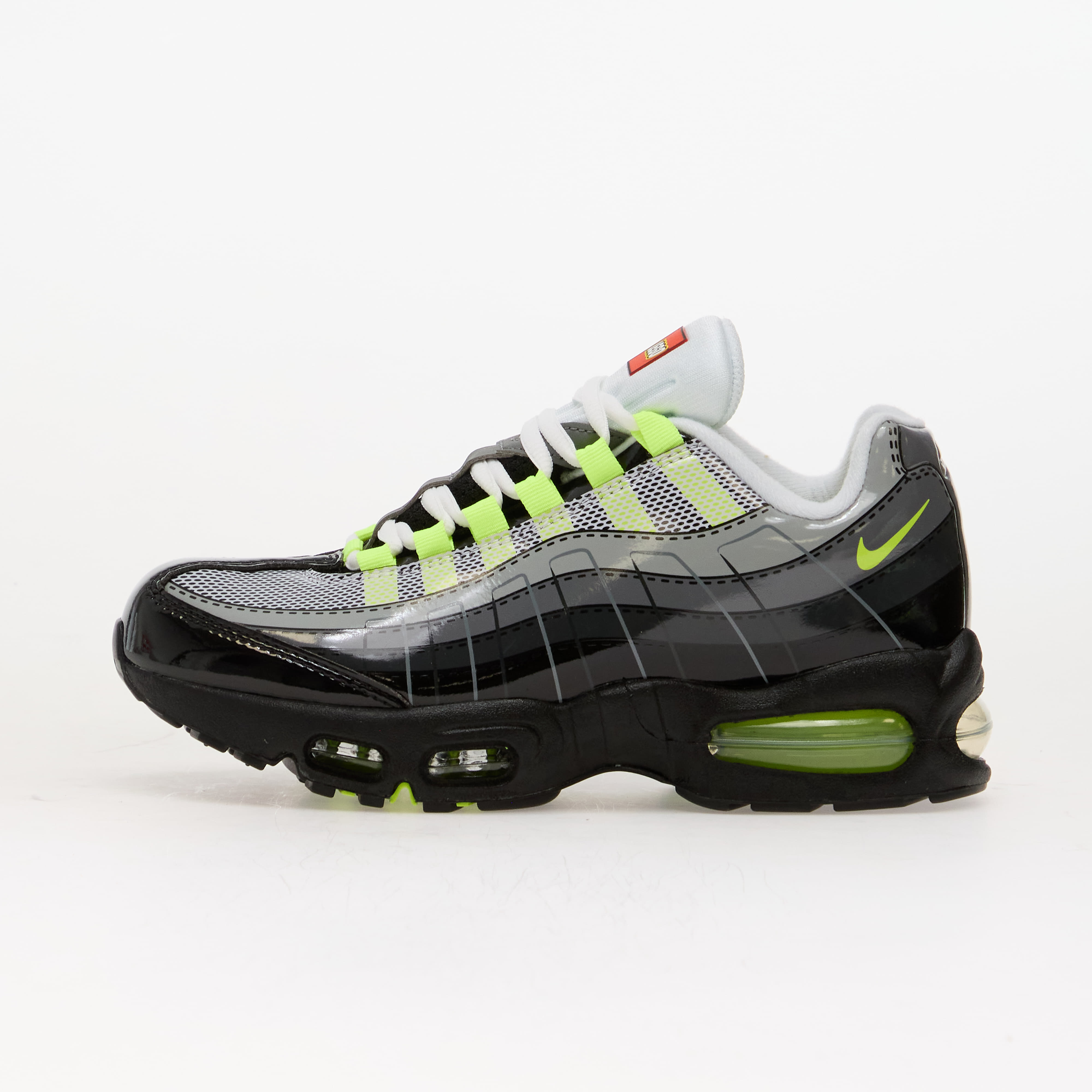 Nike x LEGO Air Max 95 Kids Black/ Metallic Silver-Dk Smoke Grey 4Y
